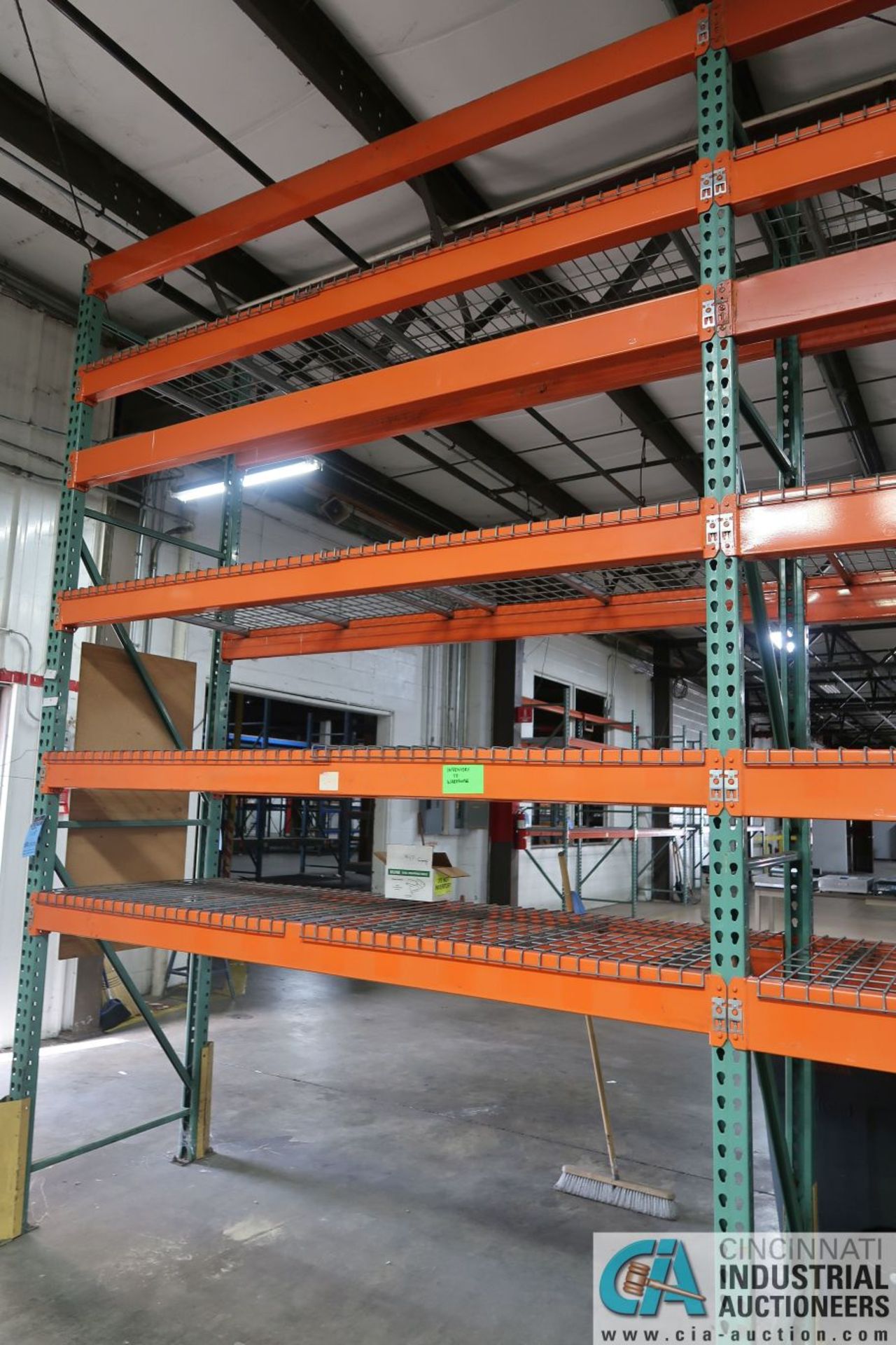 Sections Pallet Rack (8) Uprights, (40) Beams, (38) Wire Decks TOTAL; (8) 3' x 12' Uprights, (22) 6" - Image 5 of 16