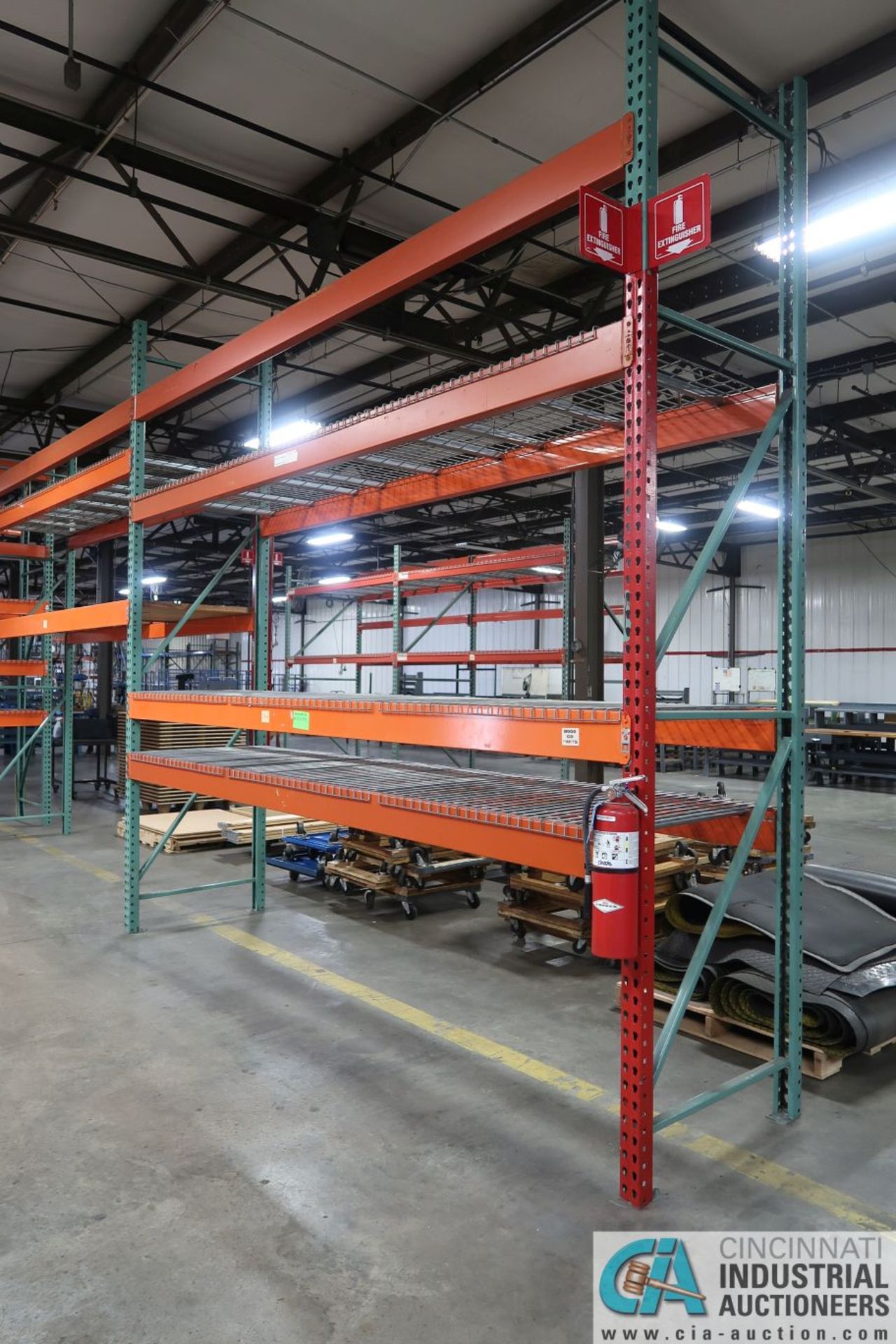 Sections Pallet Rack (8) Uprights, (40) Beams, (38) Wire Decks TOTAL; (8) 3' x 12' Uprights, (22) 6" - Image 2 of 16