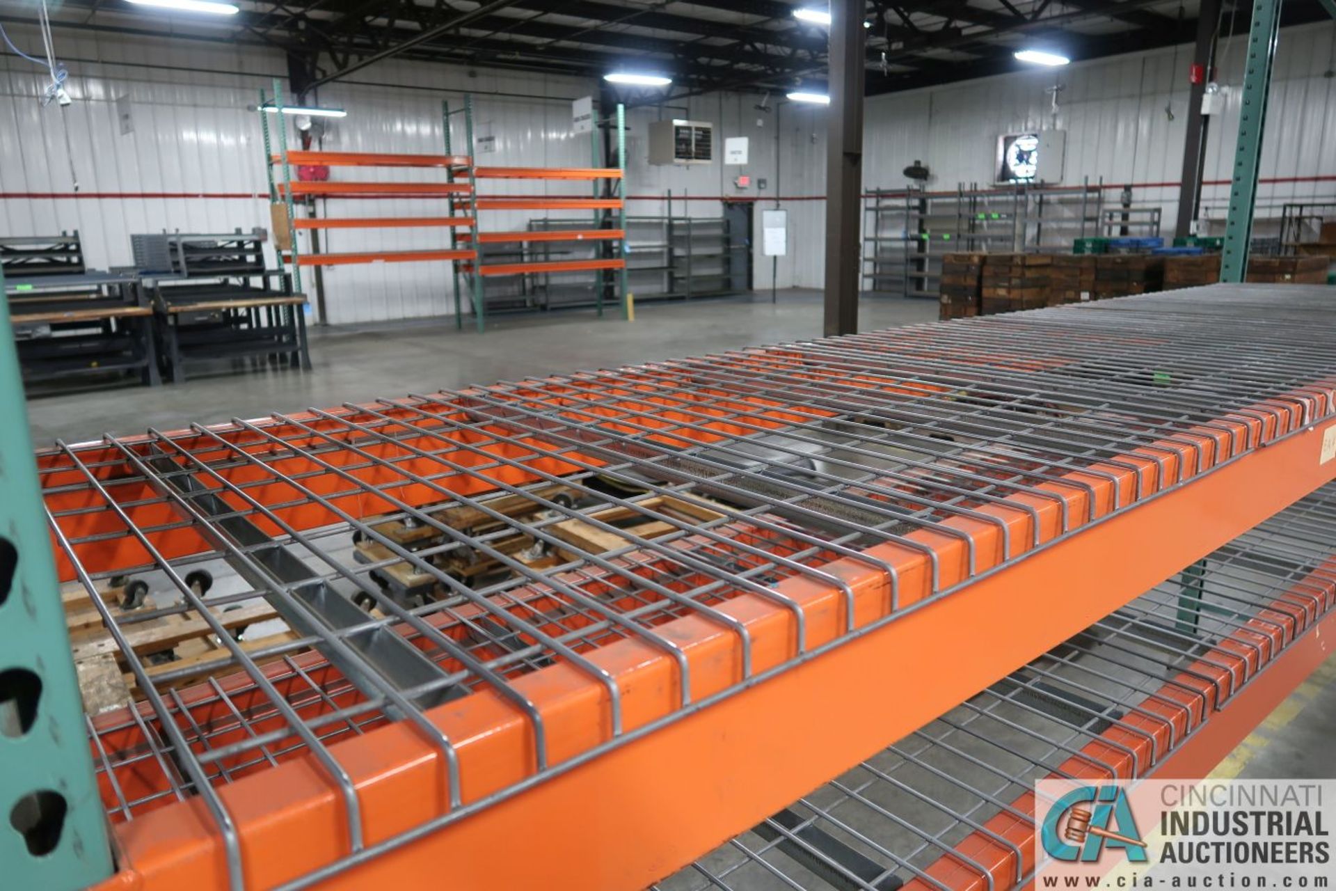 Sections Pallet Rack (8) Uprights, (40) Beams, (38) Wire Decks TOTAL; (8) 3' x 12' Uprights, (22) 6" - Image 12 of 16