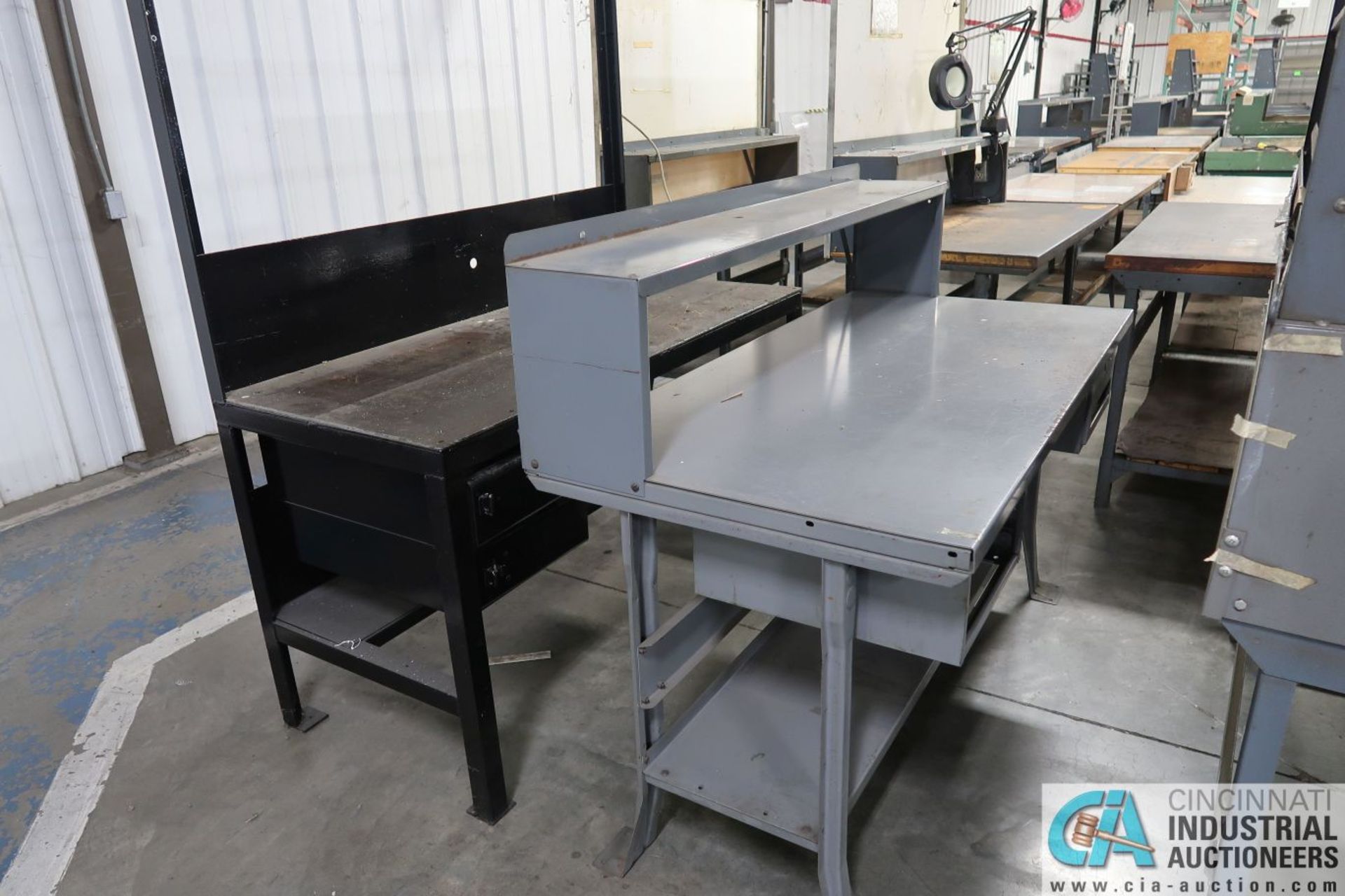 30" X 60" X 34" HIGH STEEL WORK STATIONS - Image 3 of 4