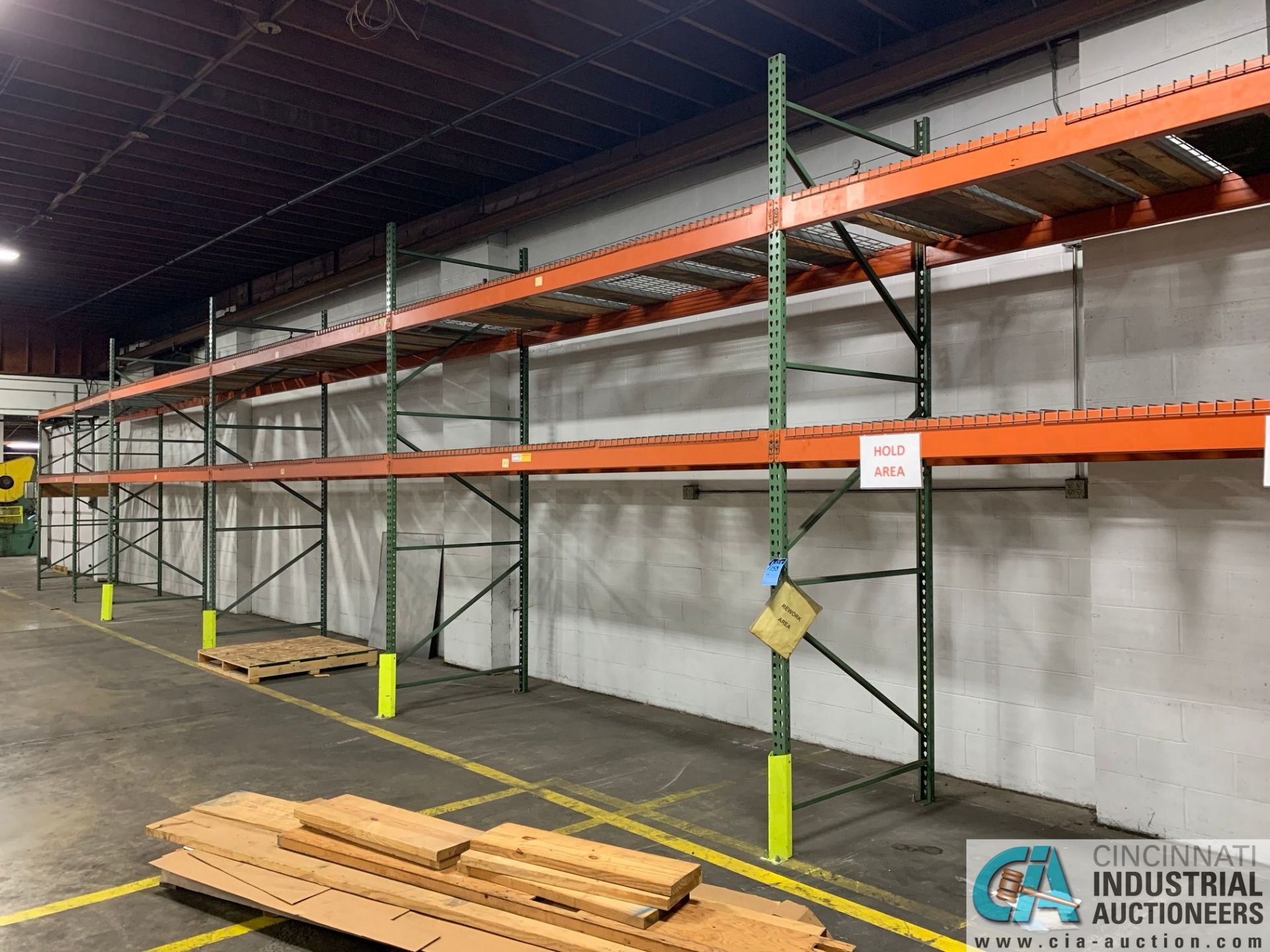 Sections Various Size Green and Orange Rack in Parts Washer Room, (28) Uprights, (92) Beams, (100) - Image 11 of 13