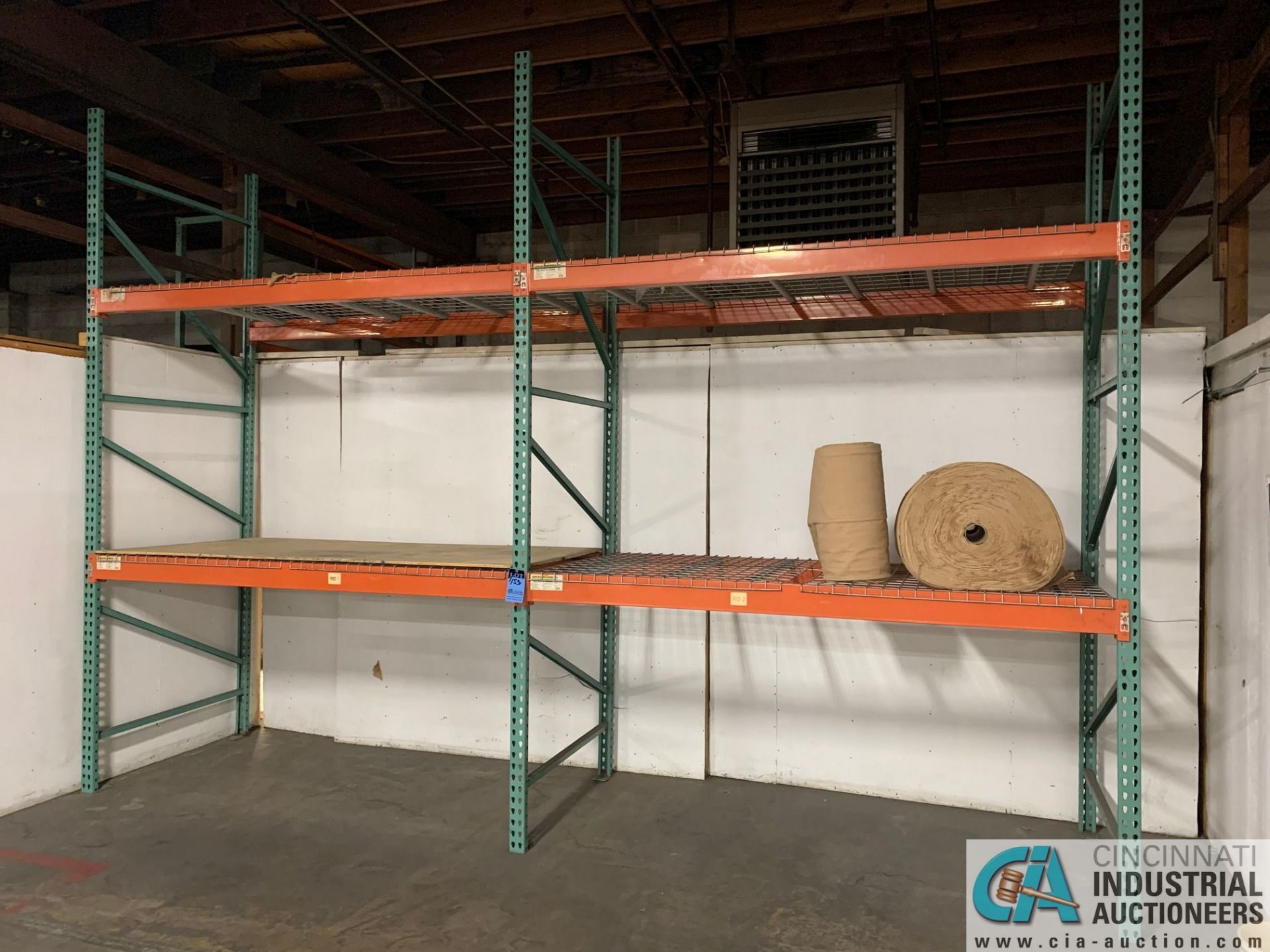 Sections Various Size Green and Orange Rack in Parts Washer Room, (28) Uprights, (92) Beams, (100) - Image 9 of 13