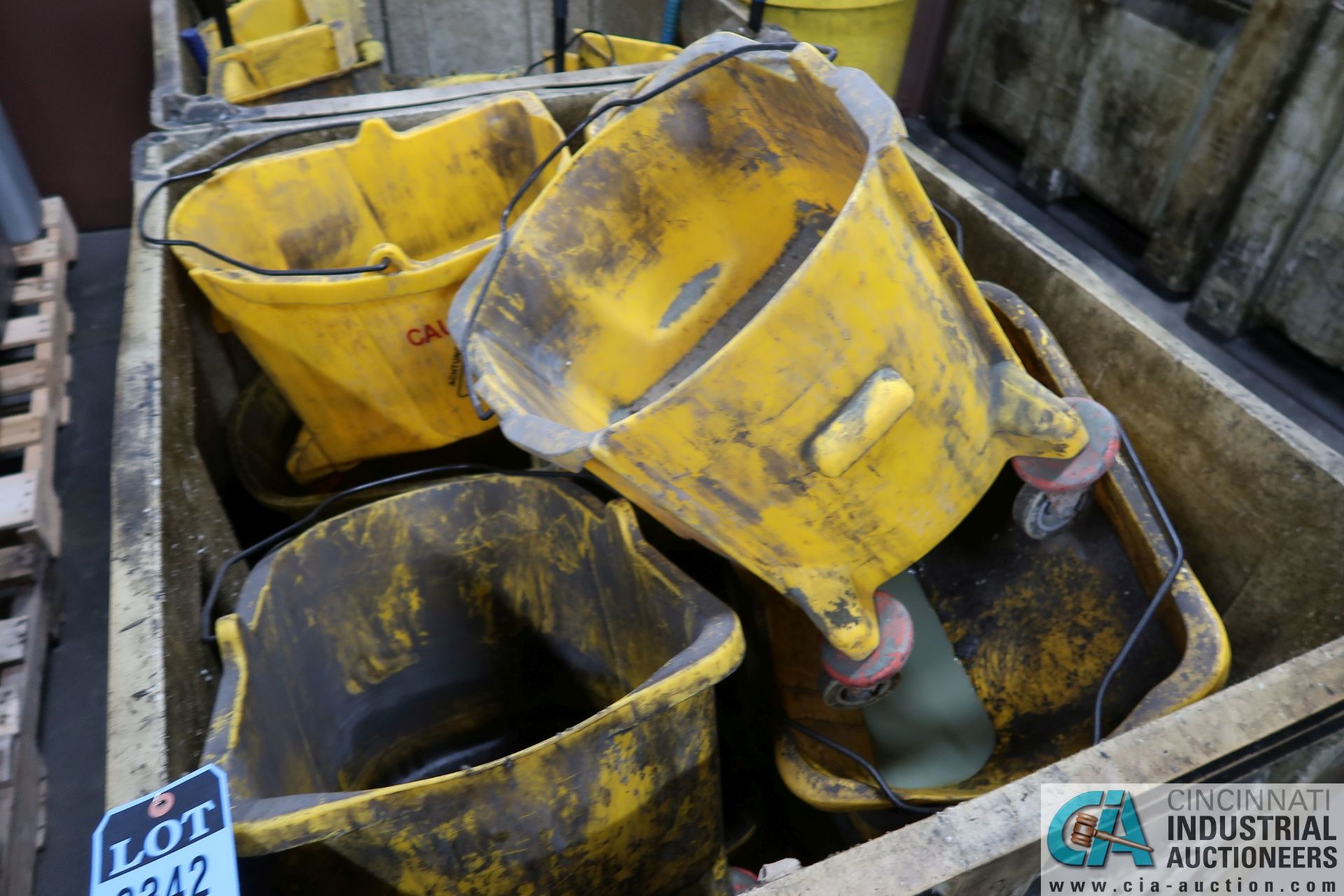 APPROX. MOP BUCKETS WITH MOP HANDLES - Image 2 of 5