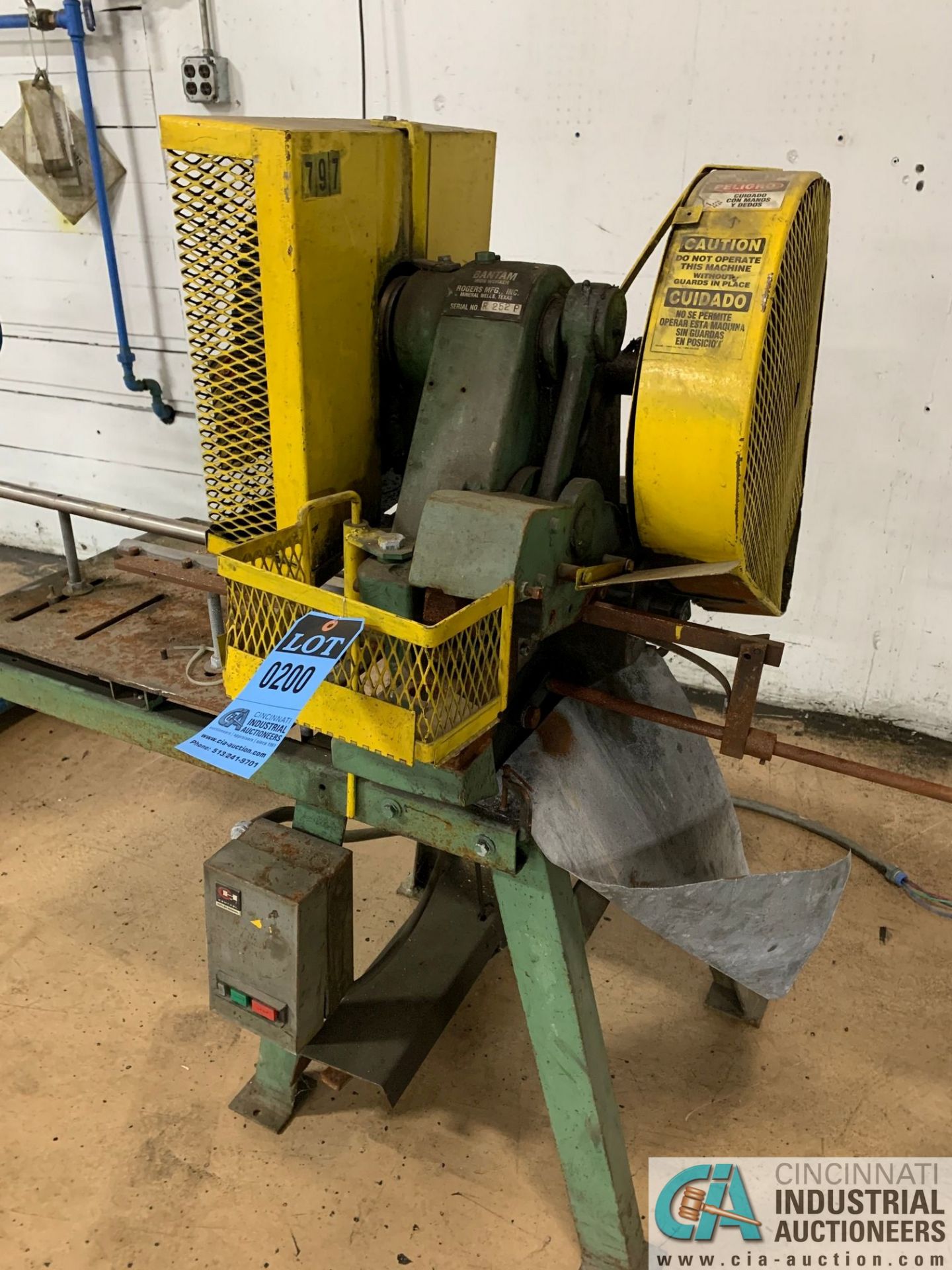 ROGERS BANTAM MECHANICAL IRONWORKER; S/N R252P, PUNCH, 5" SHEAR - Image 2 of 5