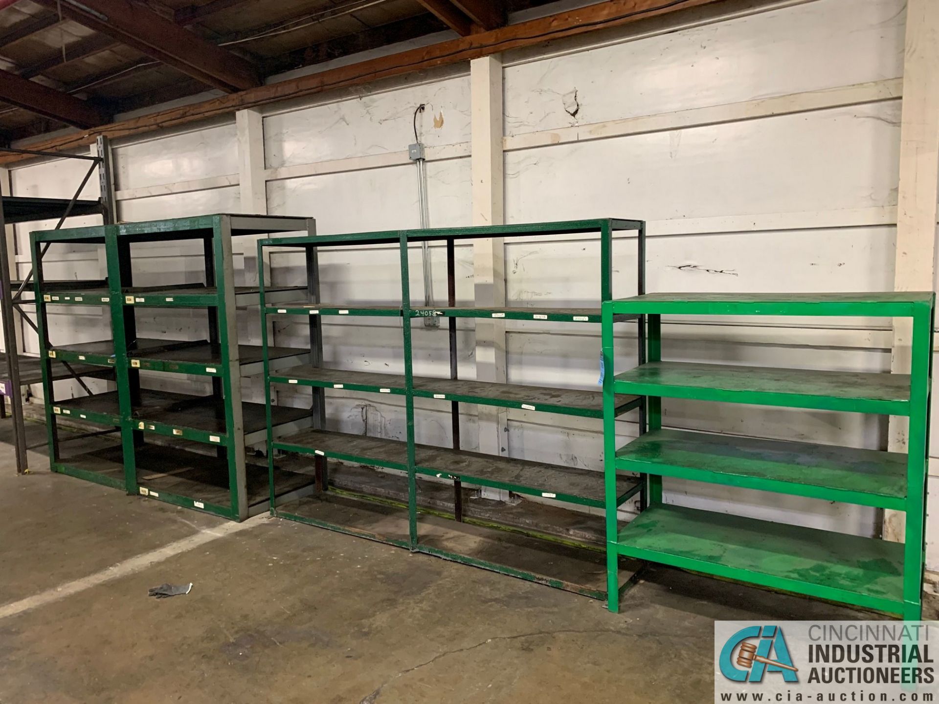 (LOT) (4) MISCELLANEOUS HEAVY DIE RACKS, (3) FABRICATED, (1) ADJUSTABLE - Image 2 of 2