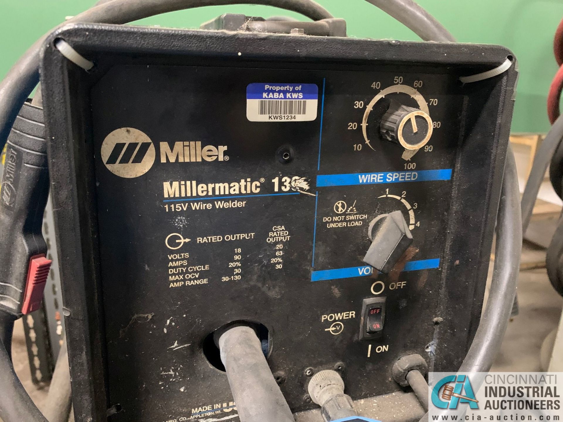 MILLER MILLERMATIC 130 WELDER - Image 3 of 5