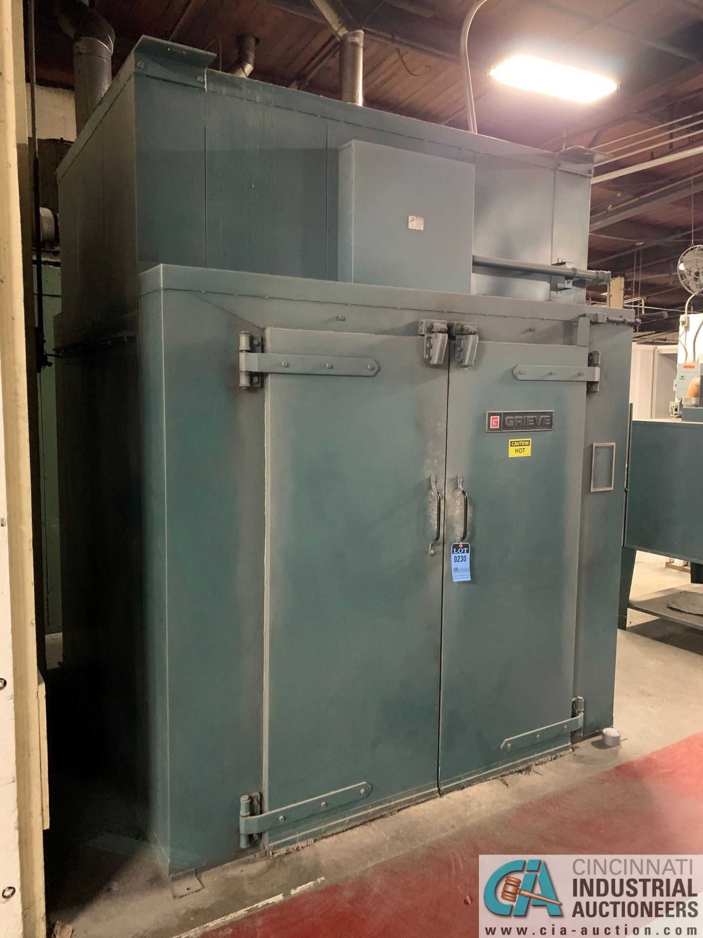 5' X 6' X 7' HIGH (APPROX.) GRIEVE MODEL WTH-566-800 ELECTRIC BATCH OVEN; S/N 94826A0708, 375 DEGREE - Image 11 of 12