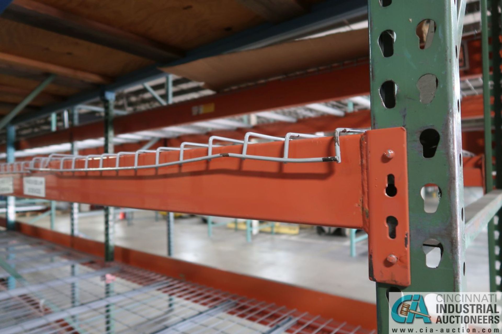 Sections Pallet Rack (8) Uprights, (37) Beams, (20) Wire Decks TOTAL; (6) 42" x 10' Uprights, (7) 5" - Image 5 of 24