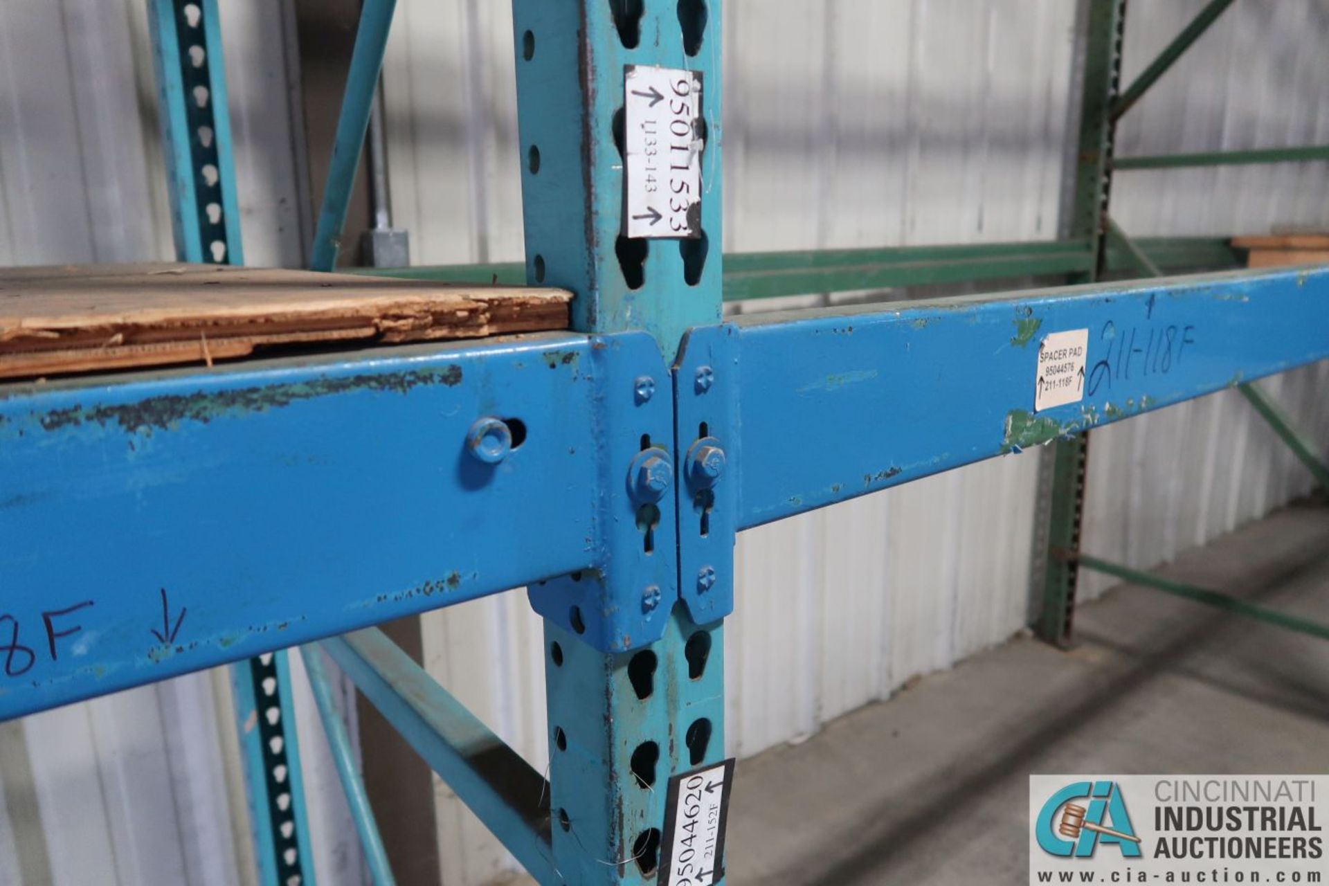 Sections Pallet Rack; (6) 44" x 10' Uprights, (16) 8' Beams, (4) 10' Beams - Image 10 of 18