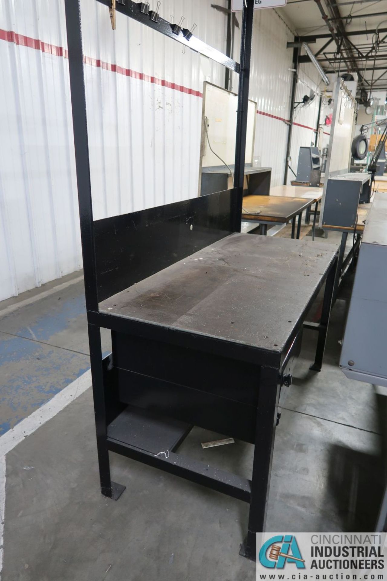 30" X 60" X 34" HIGH STEEL WORK STATIONS - Image 4 of 4