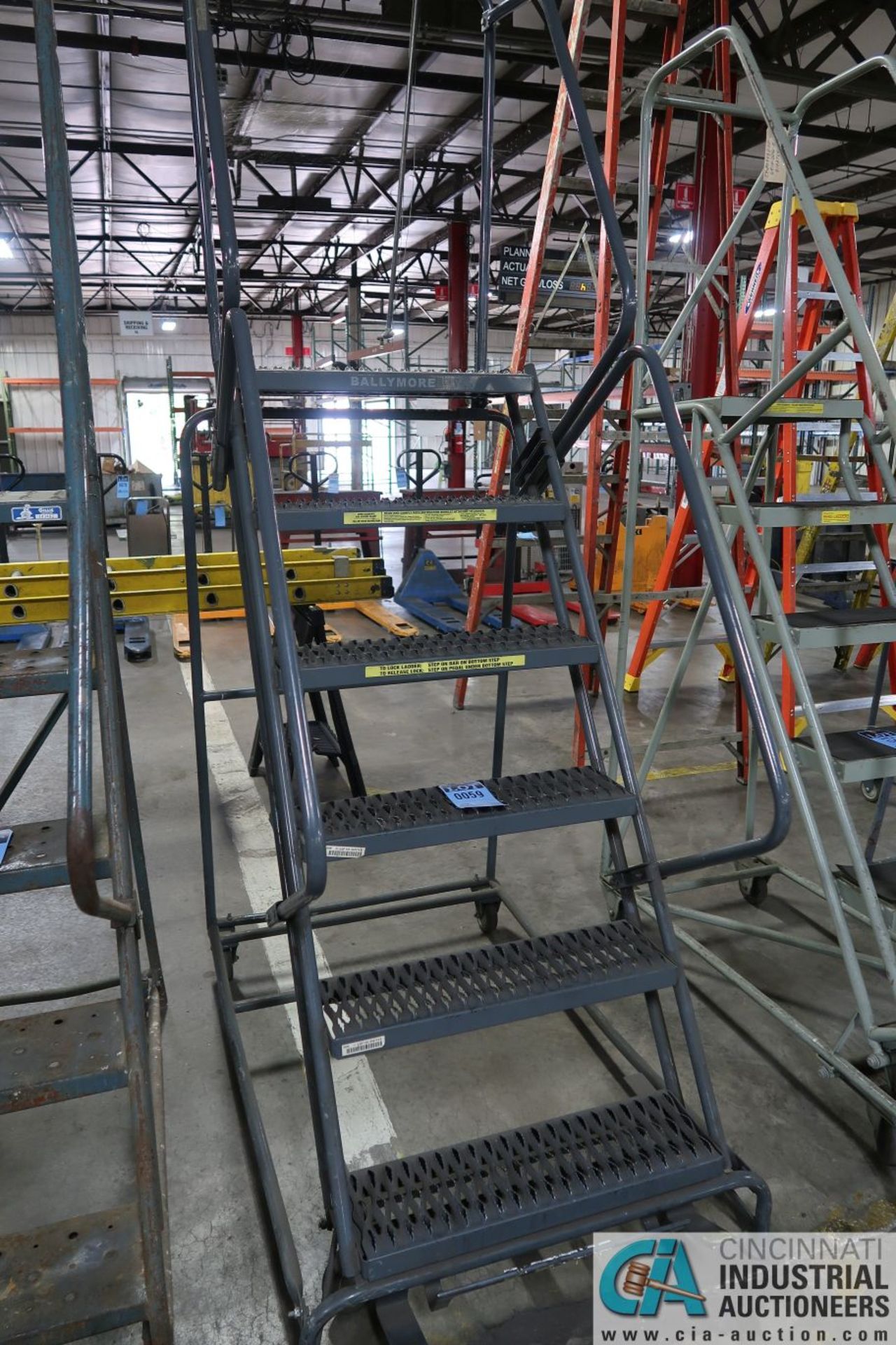 SIX STEP BALLYMORE PORTABLE WAREHOUSE LADDER