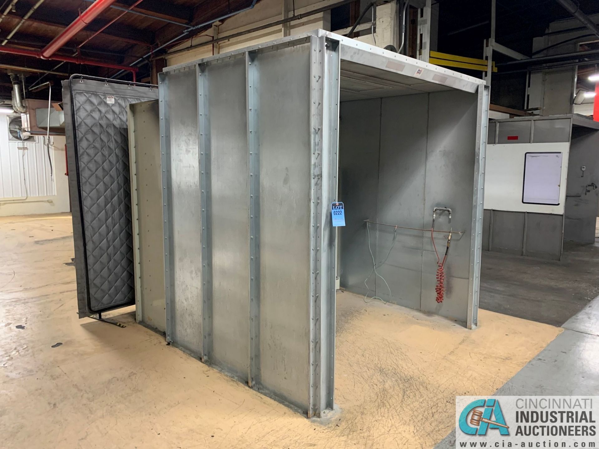 8' X 6' X 90" DEIMCO 08-08-06-2-3K POWDER COAT BOOTH - Approx. $30,000 replacement cost - Image 2 of 11