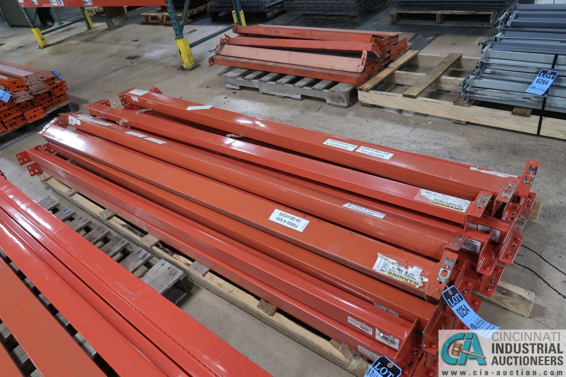 4" FACE X 8' GLOBAL PALLET RACK BEAMS