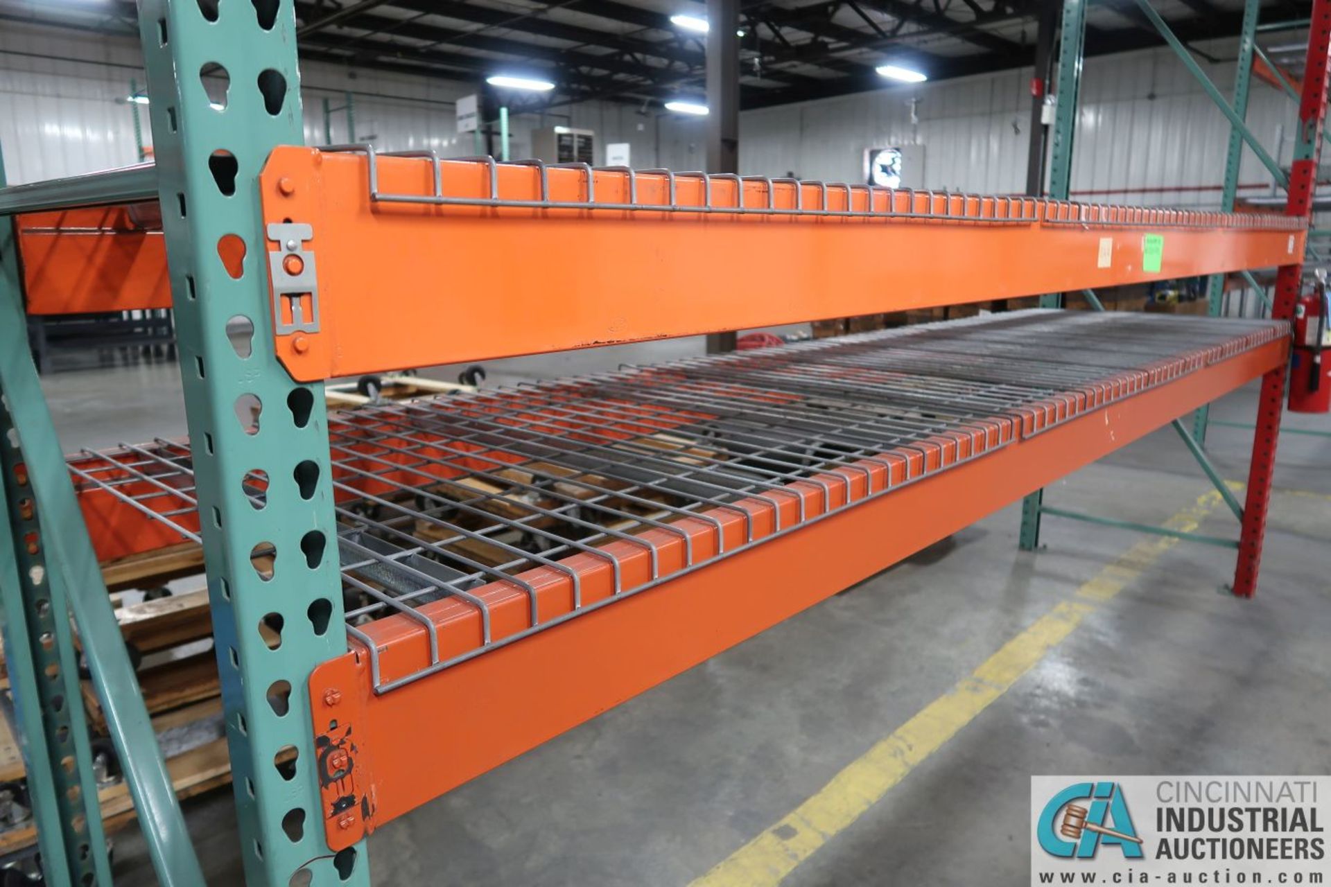 Sections Pallet Rack (8) Uprights, (40) Beams, (38) Wire Decks TOTAL; (8) 3' x 12' Uprights, (22) 6" - Image 11 of 16