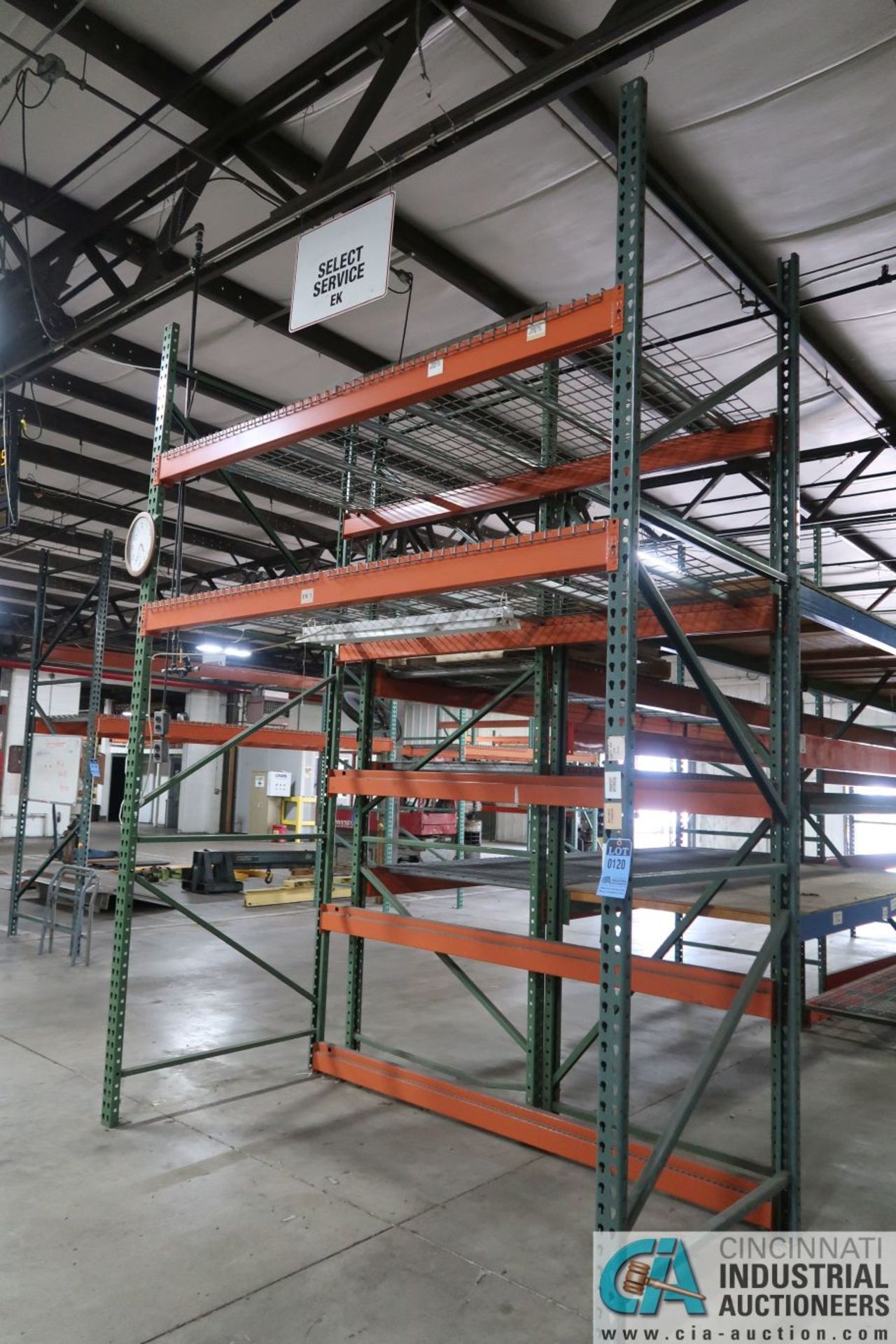 Sections Pallet Rack (8) Uprights, (37) Beams, (20) Wire Decks TOTAL; (6) 42" x 10' Uprights, (7) 5" - Image 22 of 24