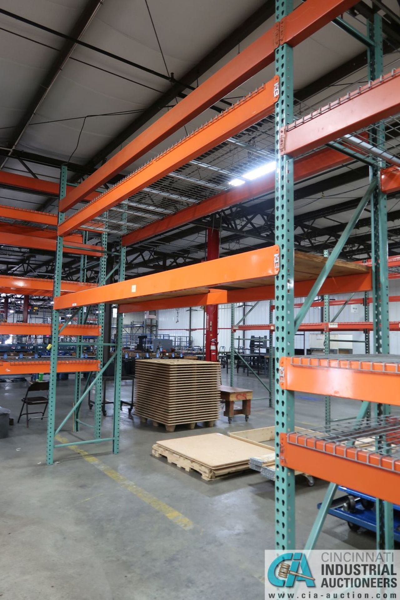 Sections Pallet Rack (8) Uprights, (40) Beams, (38) Wire Decks TOTAL; (8) 3' x 12' Uprights, (22) 6" - Image 3 of 16