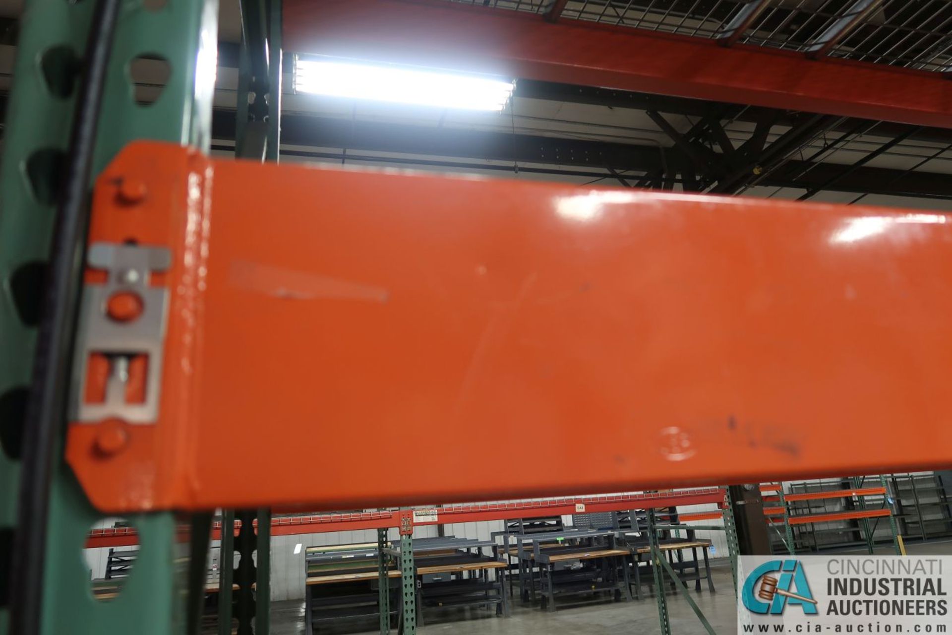 Sections Pallet Rack (8) Uprights, (40) Beams, (38) Wire Decks TOTAL; (8) 3' x 12' Uprights, (22) 6" - Image 10 of 16