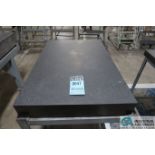 23" X 35" X 4" THICK BLACK GRANITE SURFACE PLATE WITH STAND
