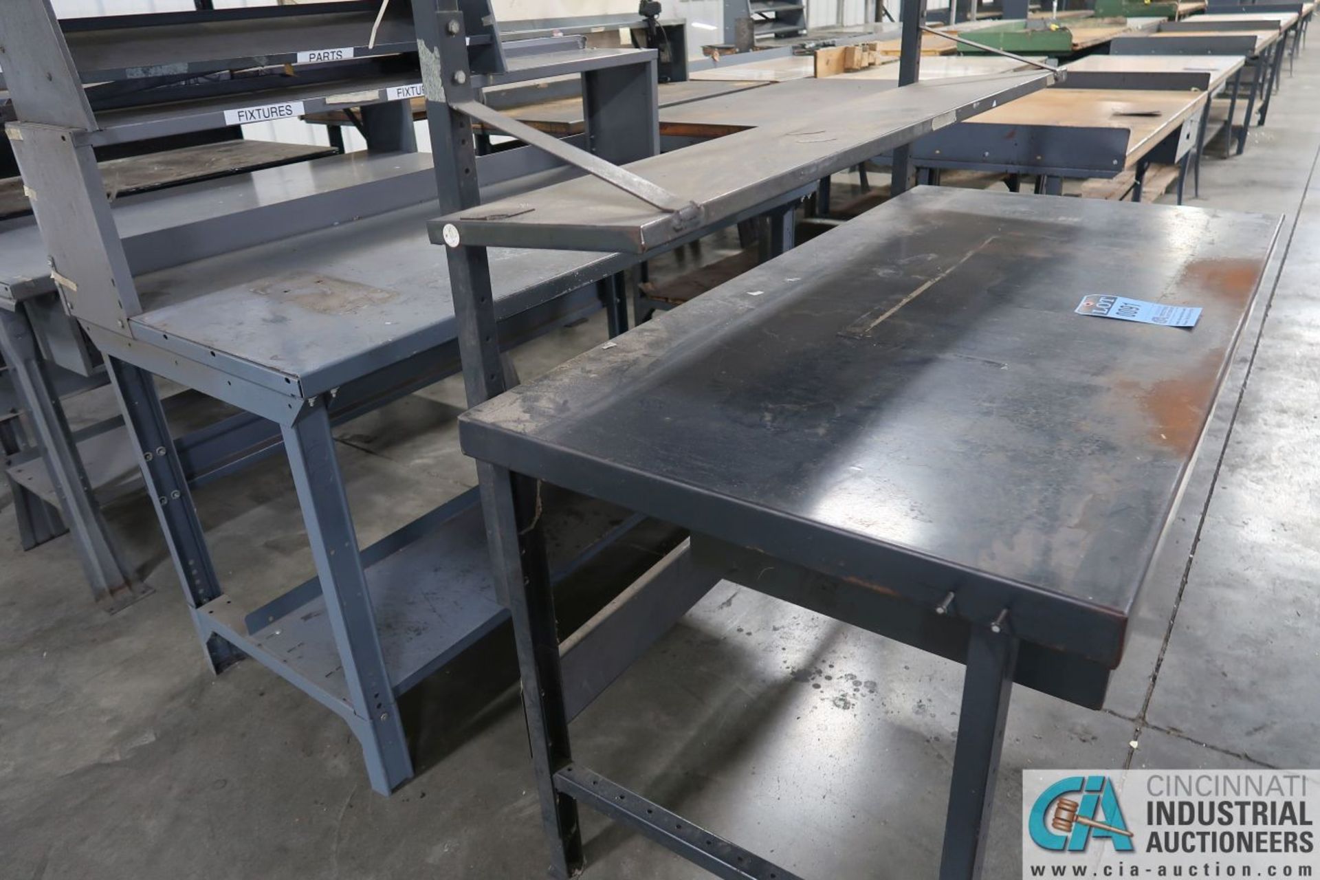 30" X 60" X 34" HIGH STEEL WORK STATIONS - Image 2 of 4
