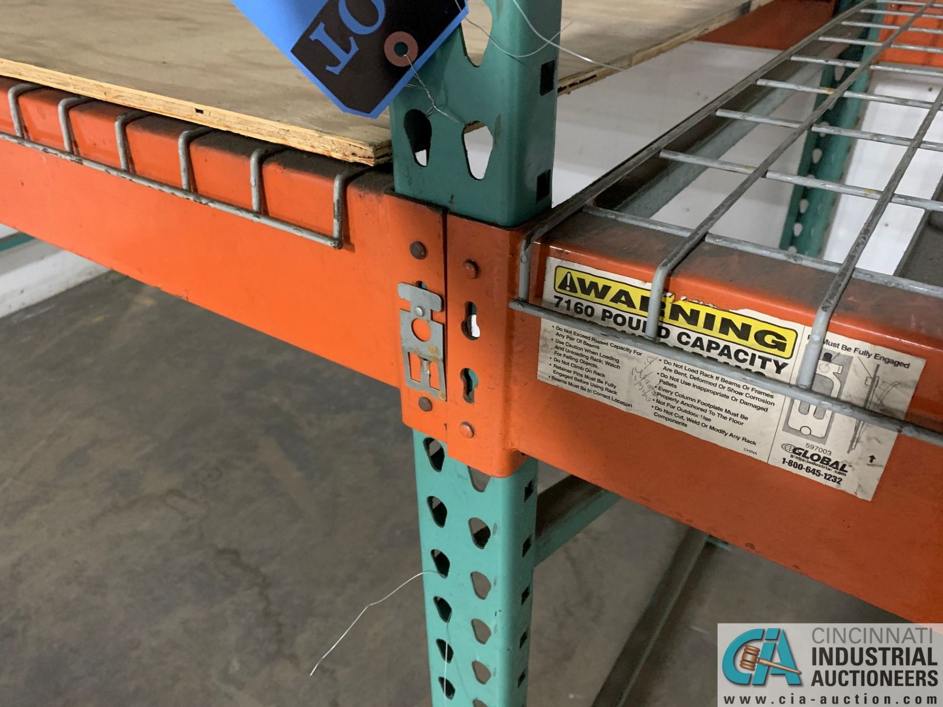 Sections Various Size Green and Orange Rack in Parts Washer Room, (28) Uprights, (92) Beams, (100) - Image 10 of 13