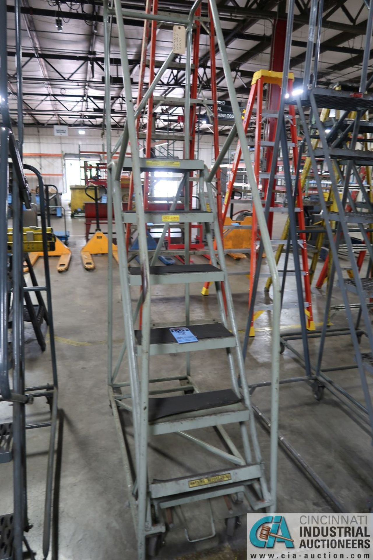 SEVEN STEP COTTERMAN AND SIX STEP BERG PORTABLE WAREHOUSE LADDERS - Image 2 of 2