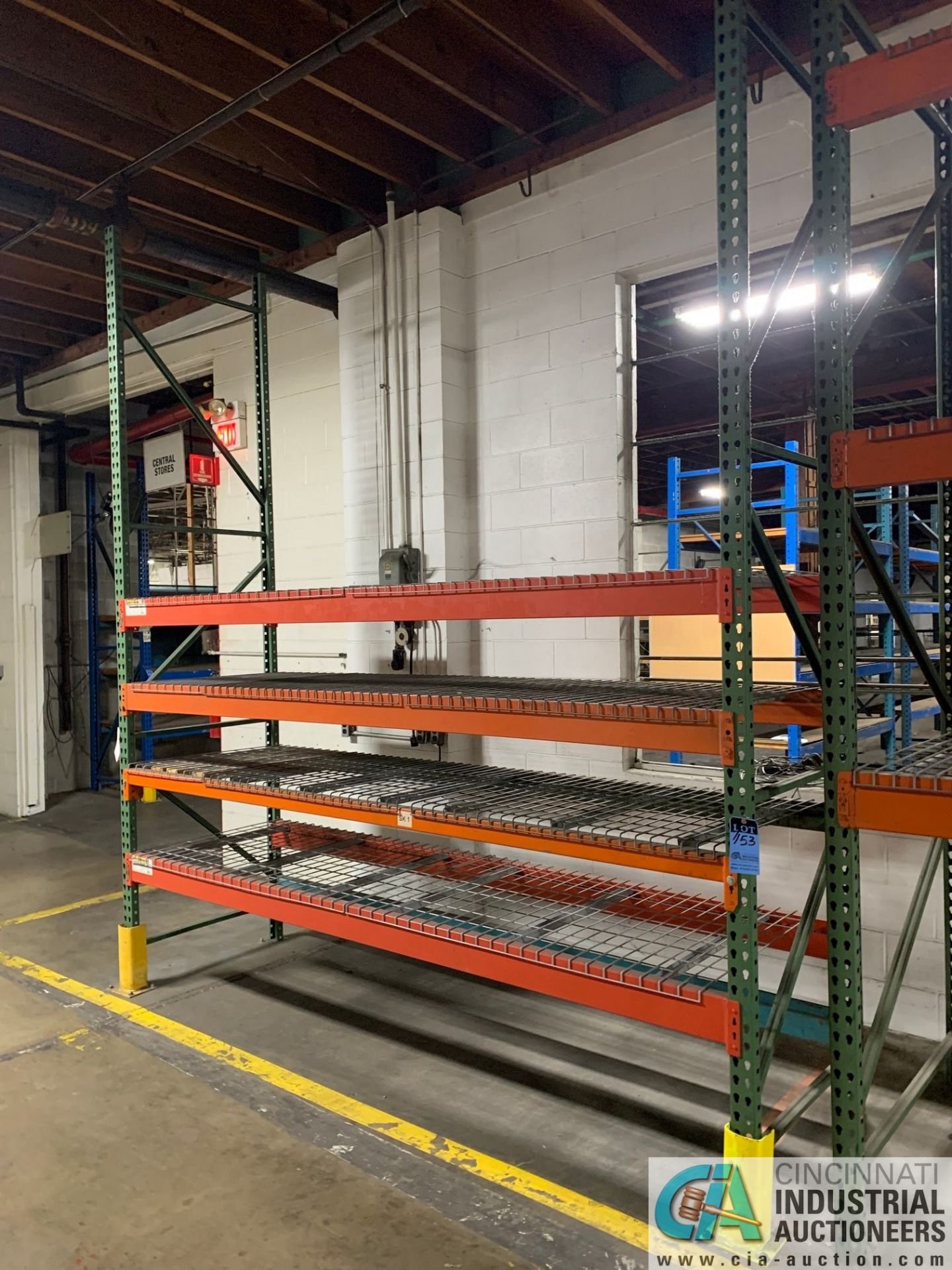 Sections Various Size Green and Orange Rack in Parts Washer Room, (28) Uprights, (92) Beams, (100) - Image 2 of 13