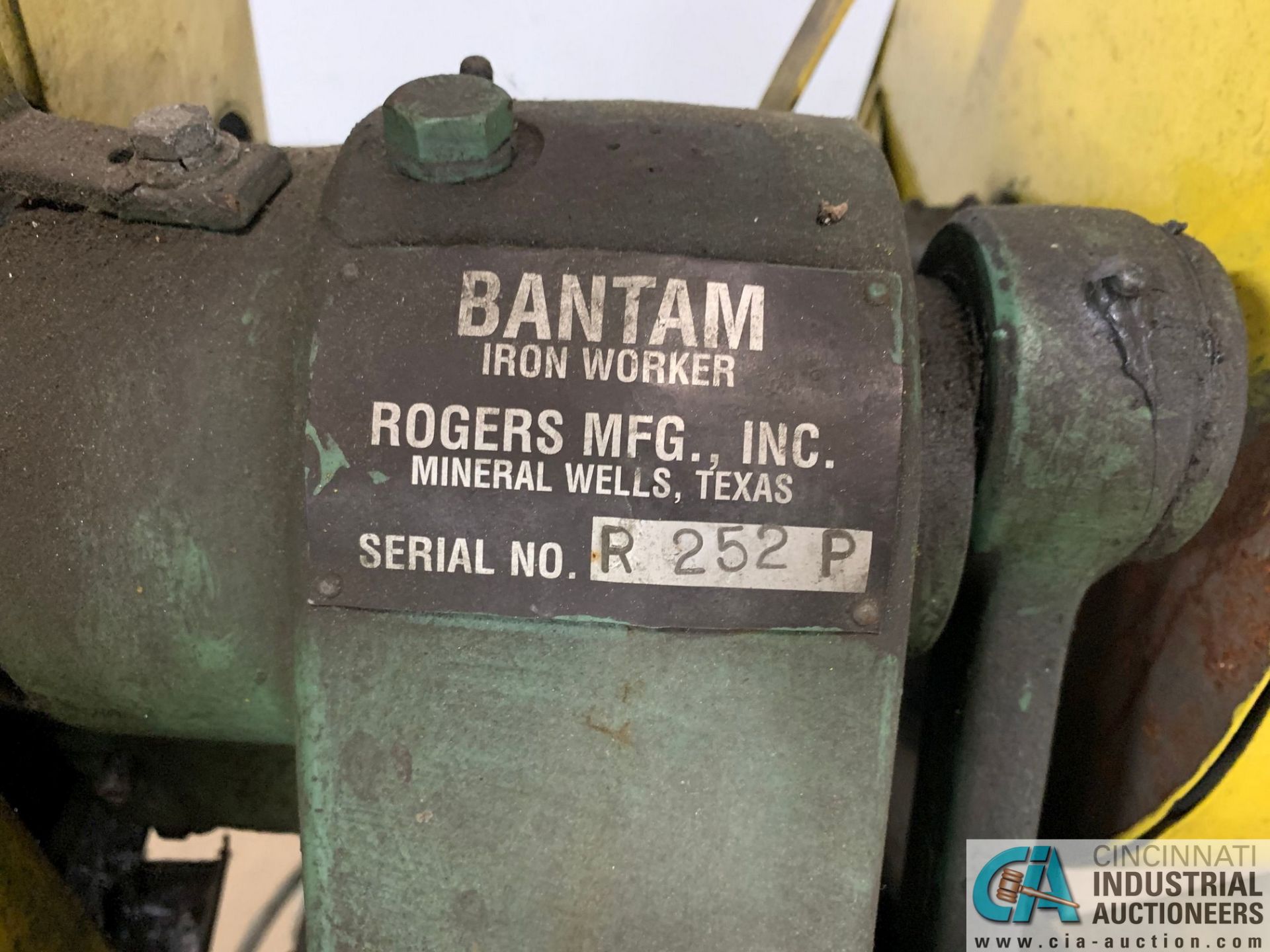 ROGERS BANTAM MECHANICAL IRONWORKER; S/N R252P, PUNCH, 5" SHEAR - Image 3 of 5
