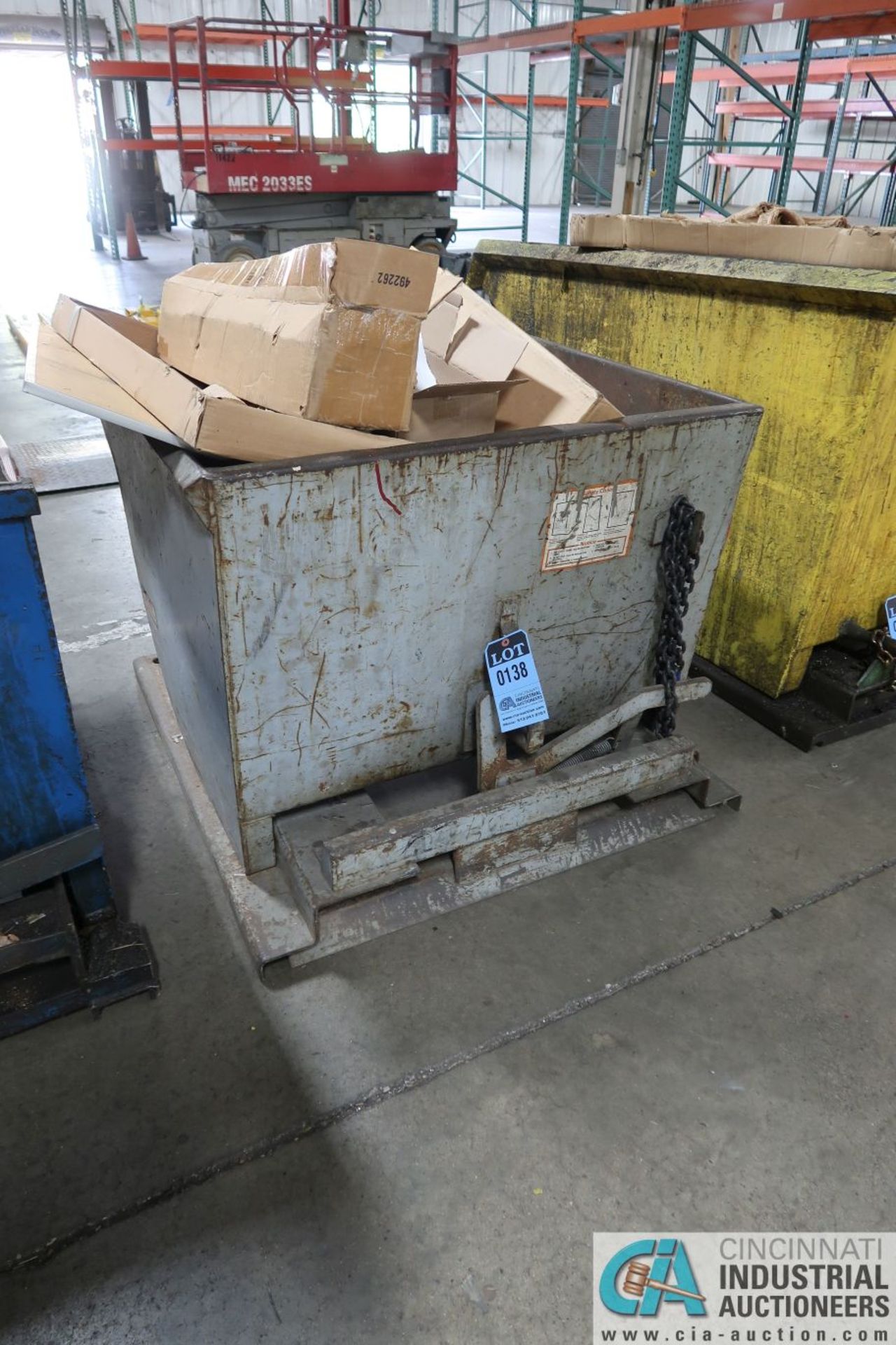 1/2 CUBIC YARD (APPROX.) SELF DUMPING HOPPER