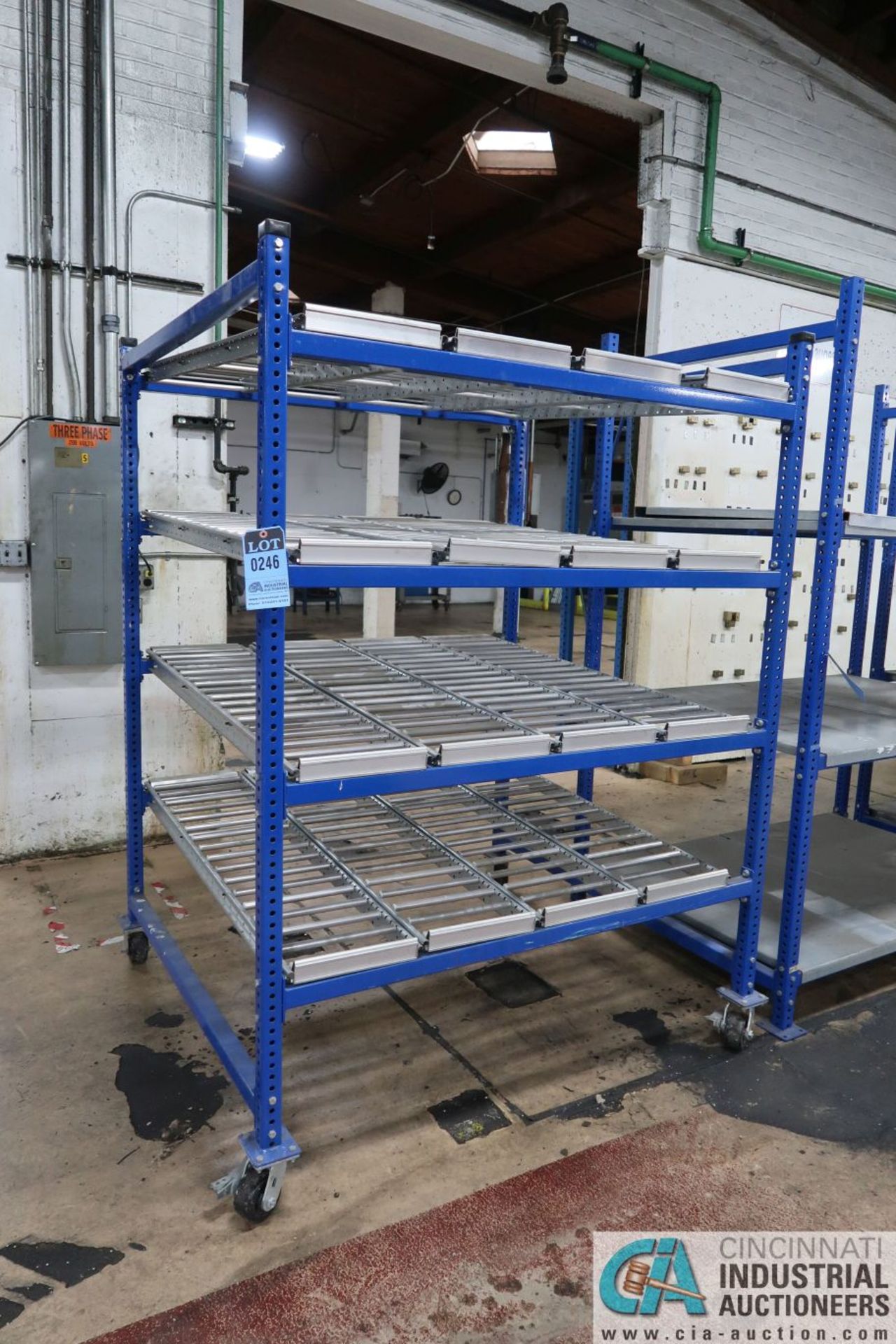 54" X 54" X 6' HIGH PORTABLE FLOW RACK