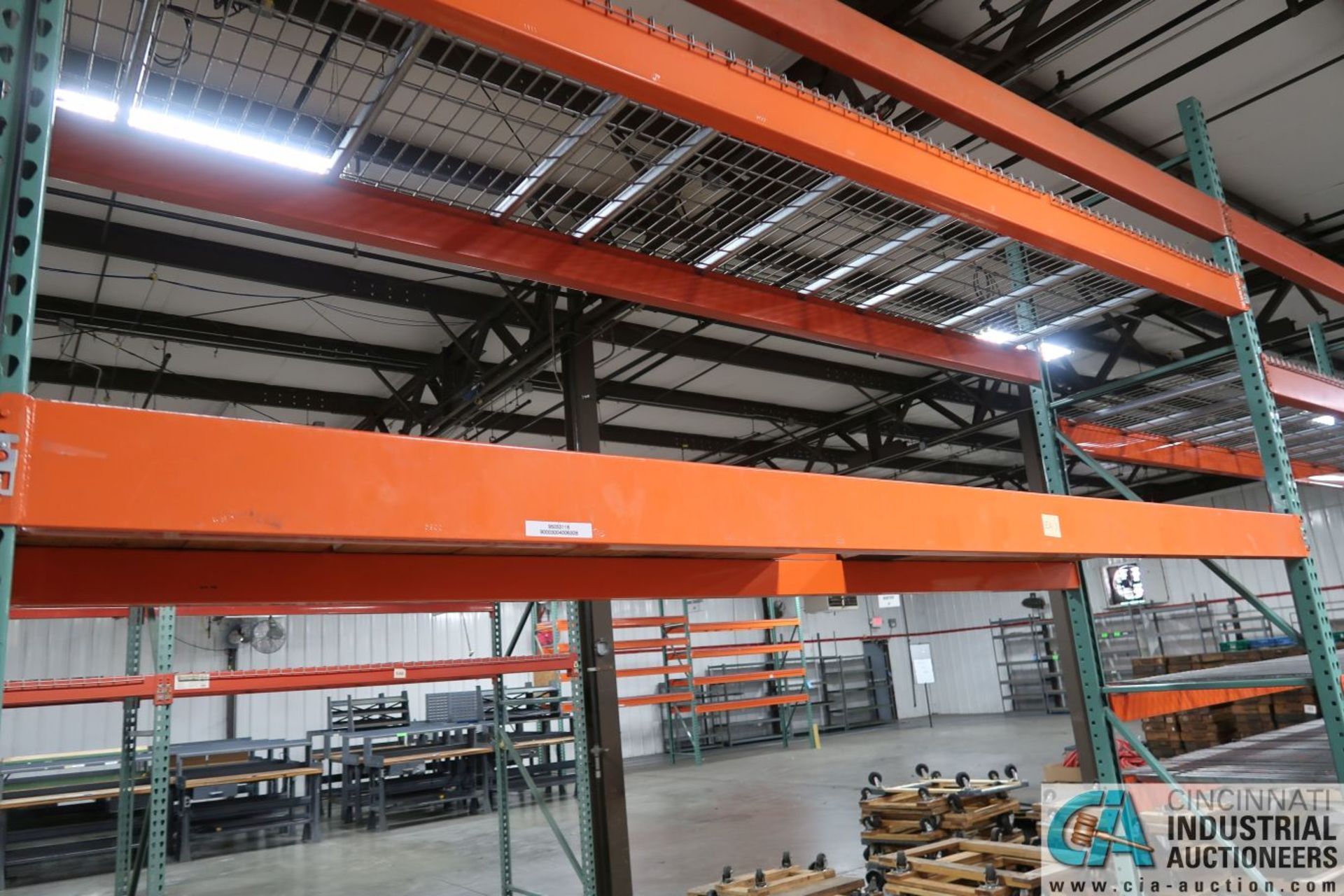 Sections Pallet Rack (8) Uprights, (40) Beams, (38) Wire Decks TOTAL; (8) 3' x 12' Uprights, (22) 6" - Image 9 of 16