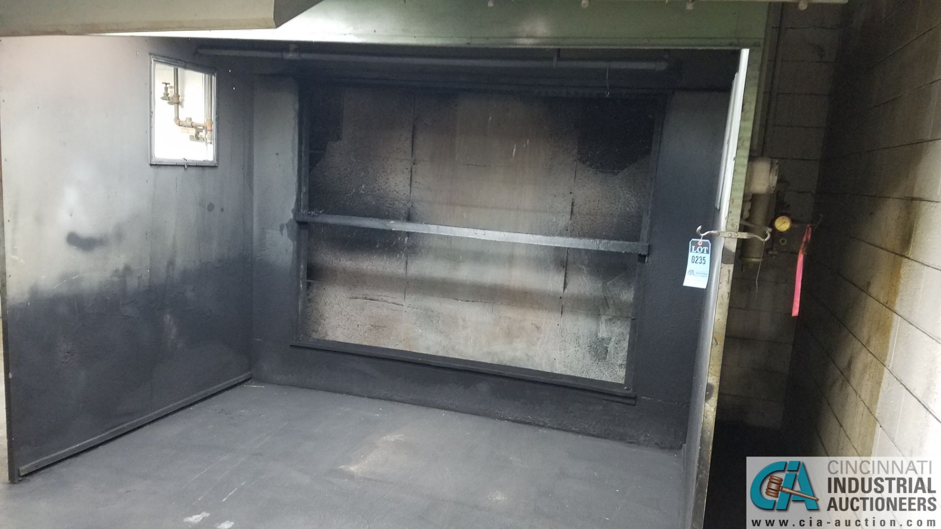 10' X 6' X 81" HIGH (APPROX.) REAR DRAFT DRIVE-IN PAINT BOOTH **BUYER MUST CAP EXHAUST THROUGH