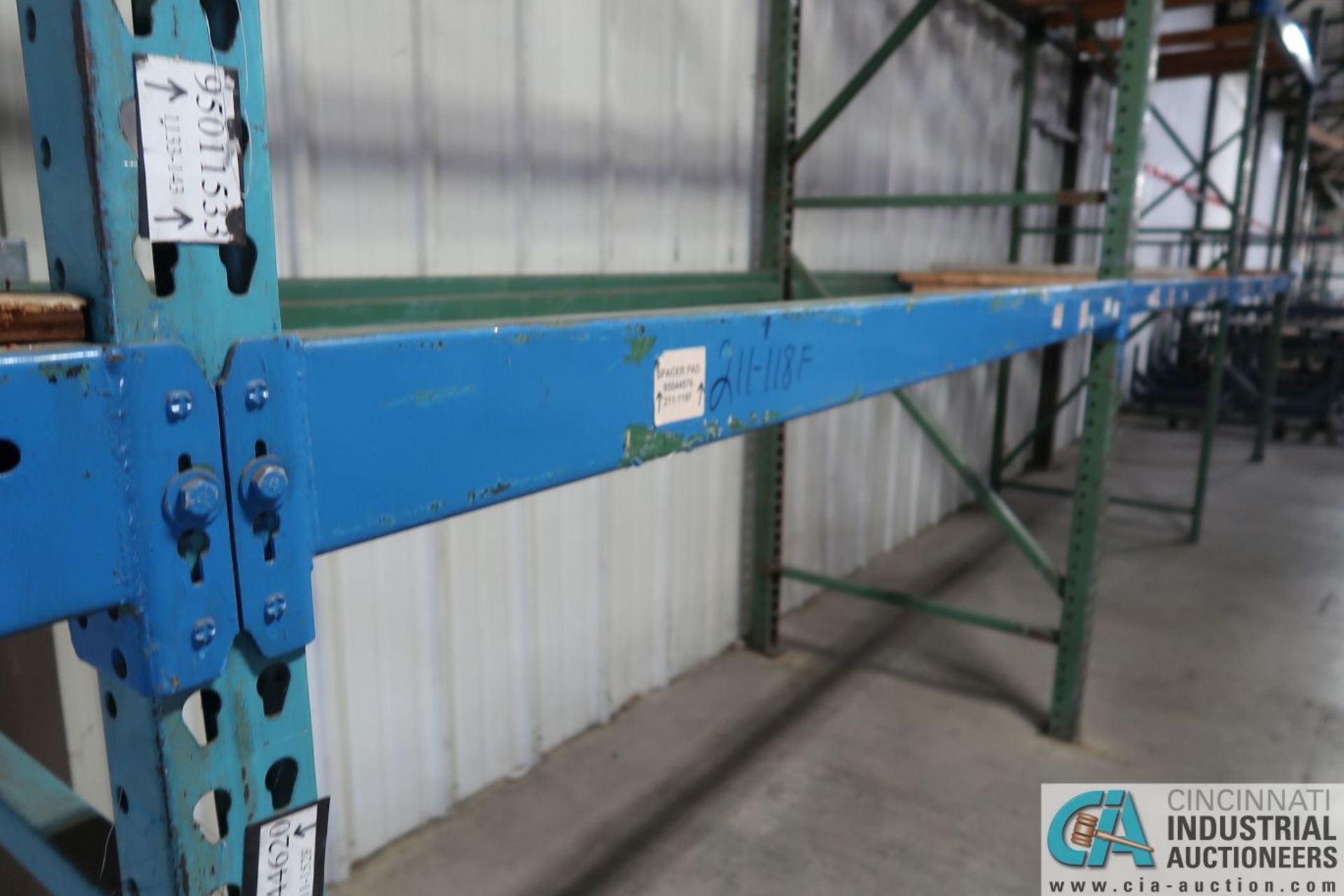 Sections Pallet Rack; (6) 44" x 10' Uprights, (16) 8' Beams, (4) 10' Beams - Image 11 of 18