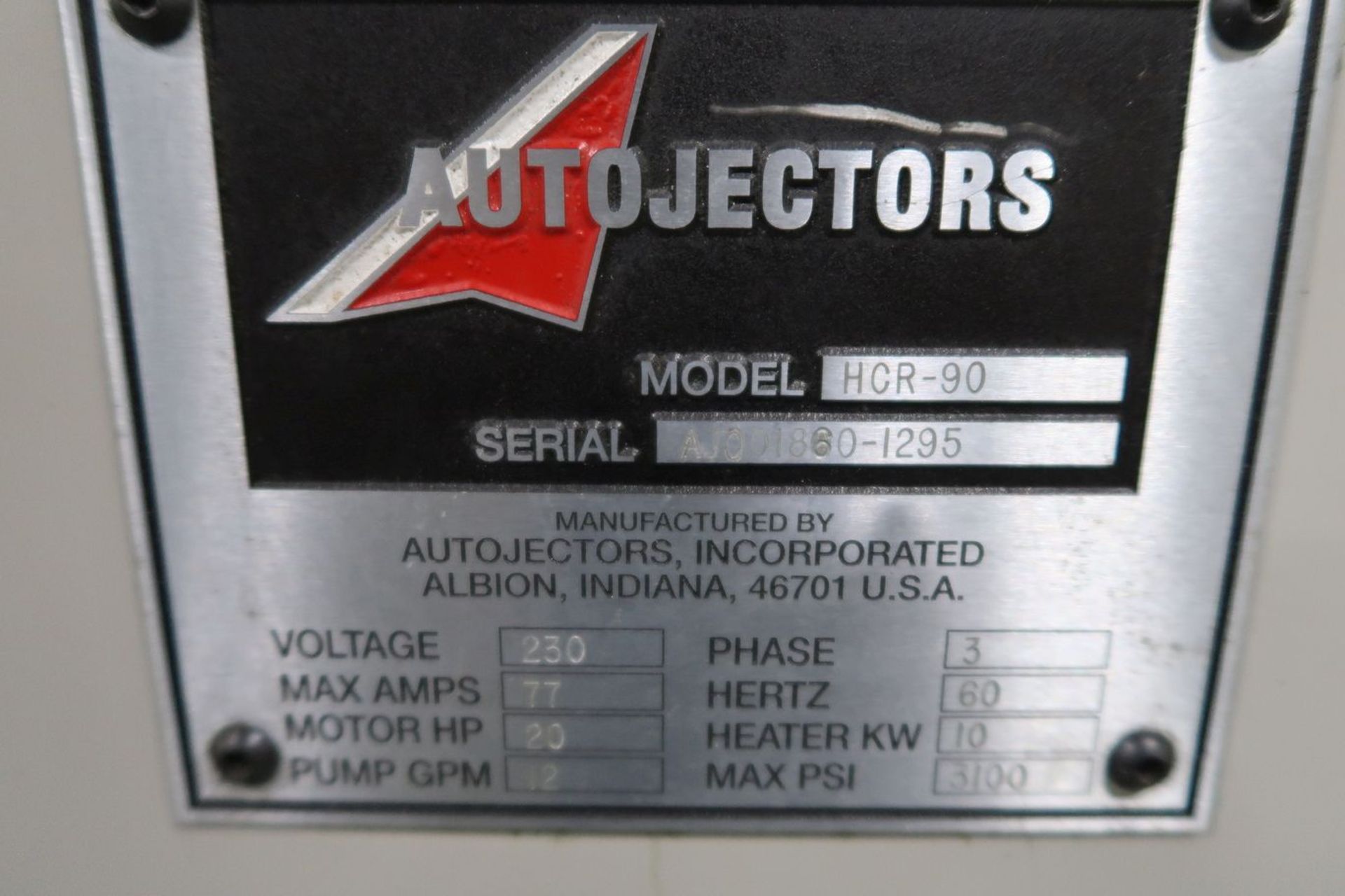 90-TON X 6.7-OZ. AUTOJECTORS HCR-90 ROTARY TABLE VERTICAL PLASTIC INJECTION MOLDING MACHINE (1995) - Image 12 of 13