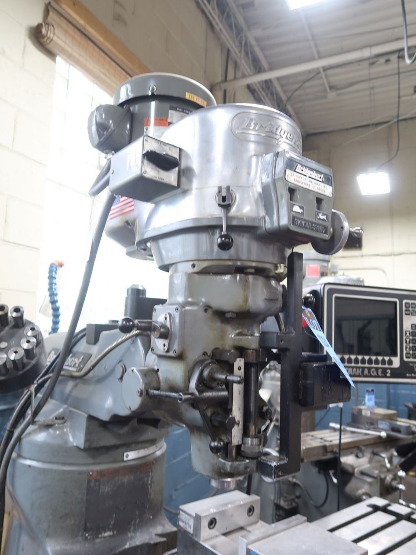 2-HP BRIDGEPORT PROTO-TRAK CNC VERTICAL MILLING MACHINE; S/N 265081, W/ SWI TRAK A.G.E. 2 CONTROL - Image 4 of 8