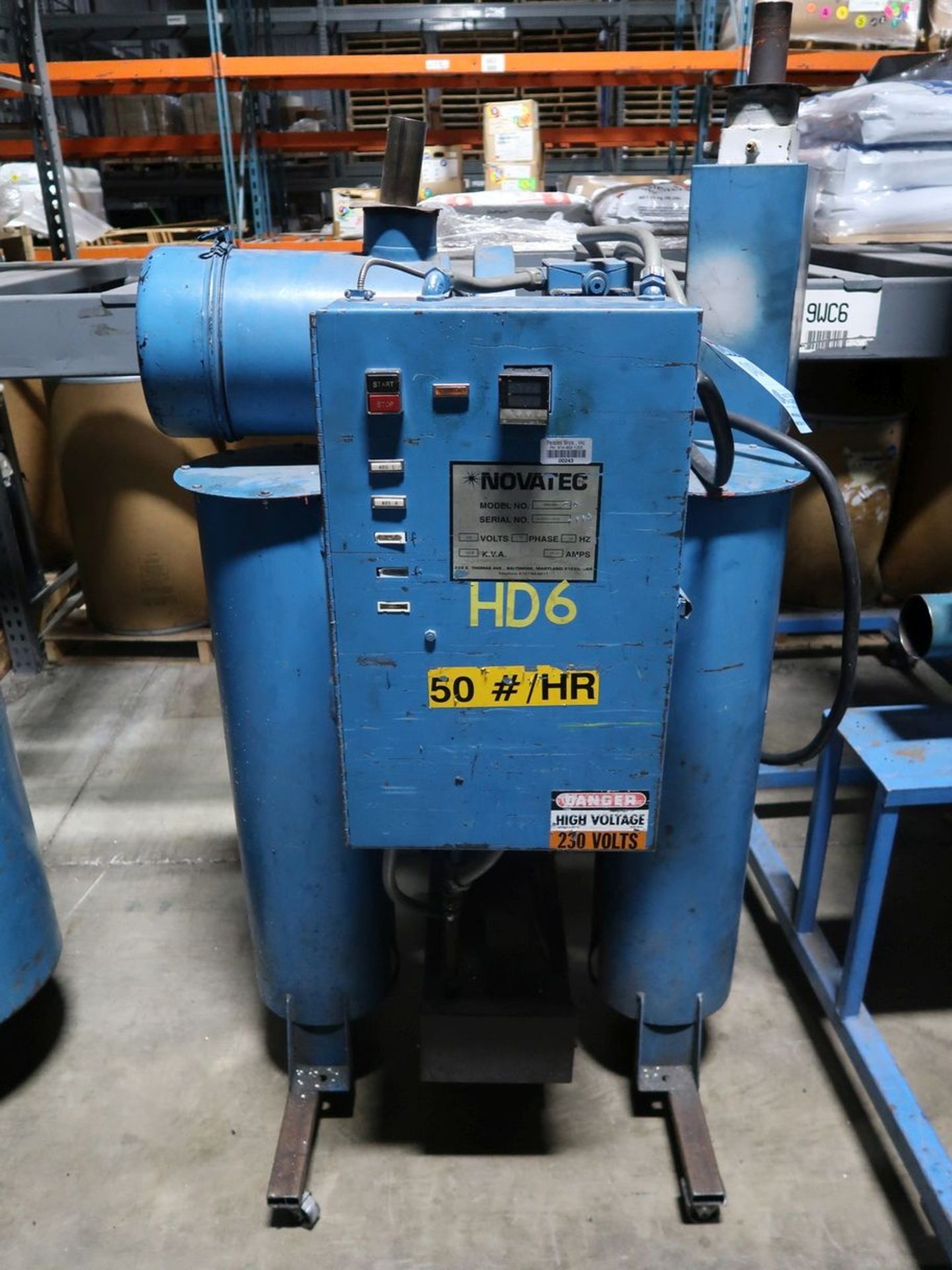 NOVATEC MODEL NPB-50 DRYER; S/N 3-9542-1835