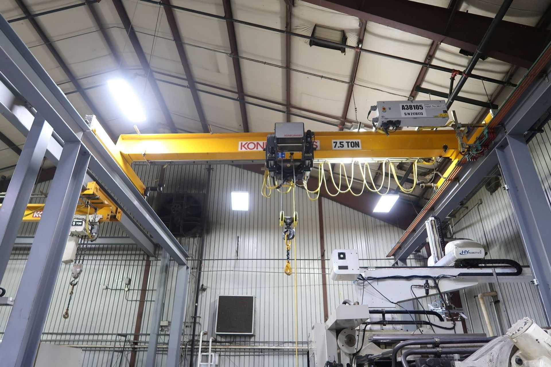 **7.5-TON X 27' SPAN X 50' APPROX. KONE FREE-STANDING CRANE SYSTEM**Subject to bid confirmation**