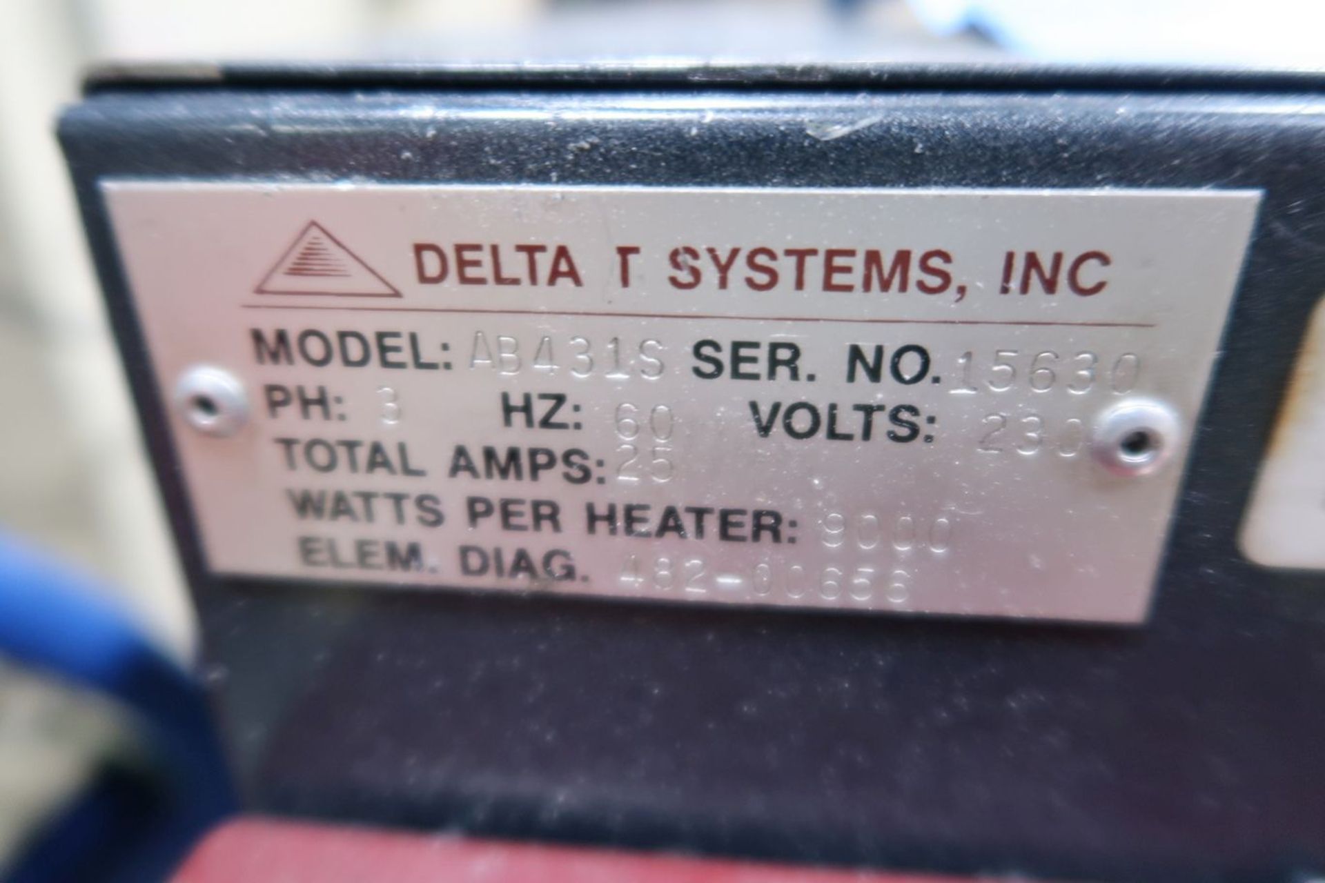 **DELTA T SYSTEMS MODEL AB431S TEMPERATURE CONTROLLER; S/N 15630 **DELAY REMOVAL PICKUP 11/6** - Image 2 of 2