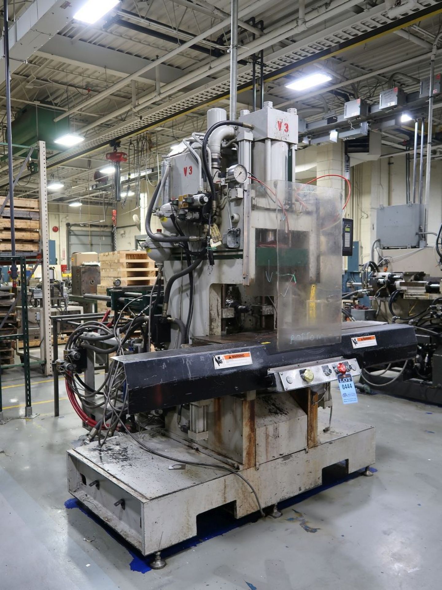 70-TON X 4.9-OZ. AUTOJECTORS MODEL HCS70-S SHUTTLE TABLE VERTICAL PLASTIC INJECTION MOLDING MACHINE; - Image 3 of 15