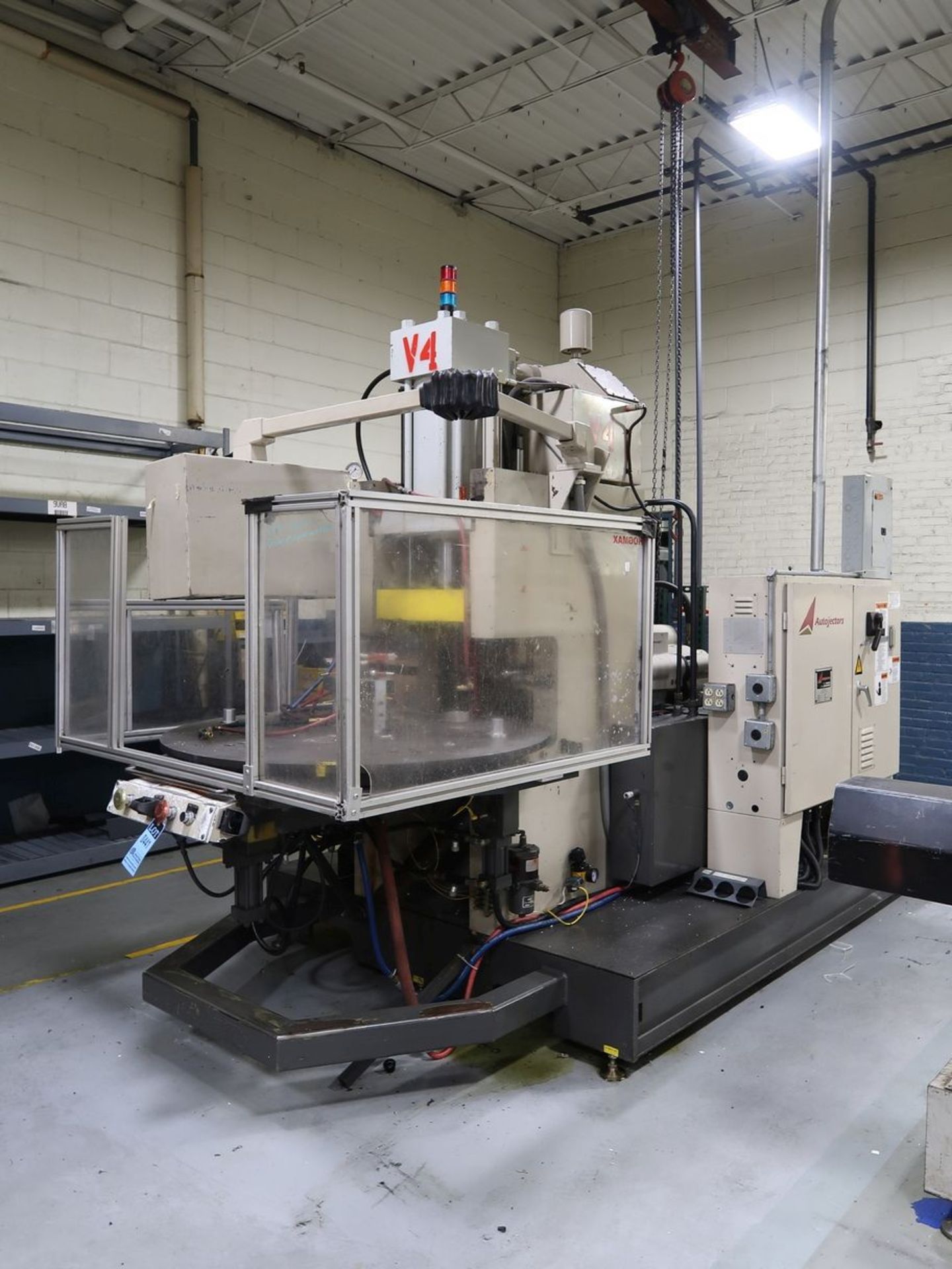 90-TON X 4.44-OZ. AUTOJECTORS HCR-90 ROTARY TABLE VERTICAL PLASTIC INJECTION MOLDING (1998) - Image 6 of 16