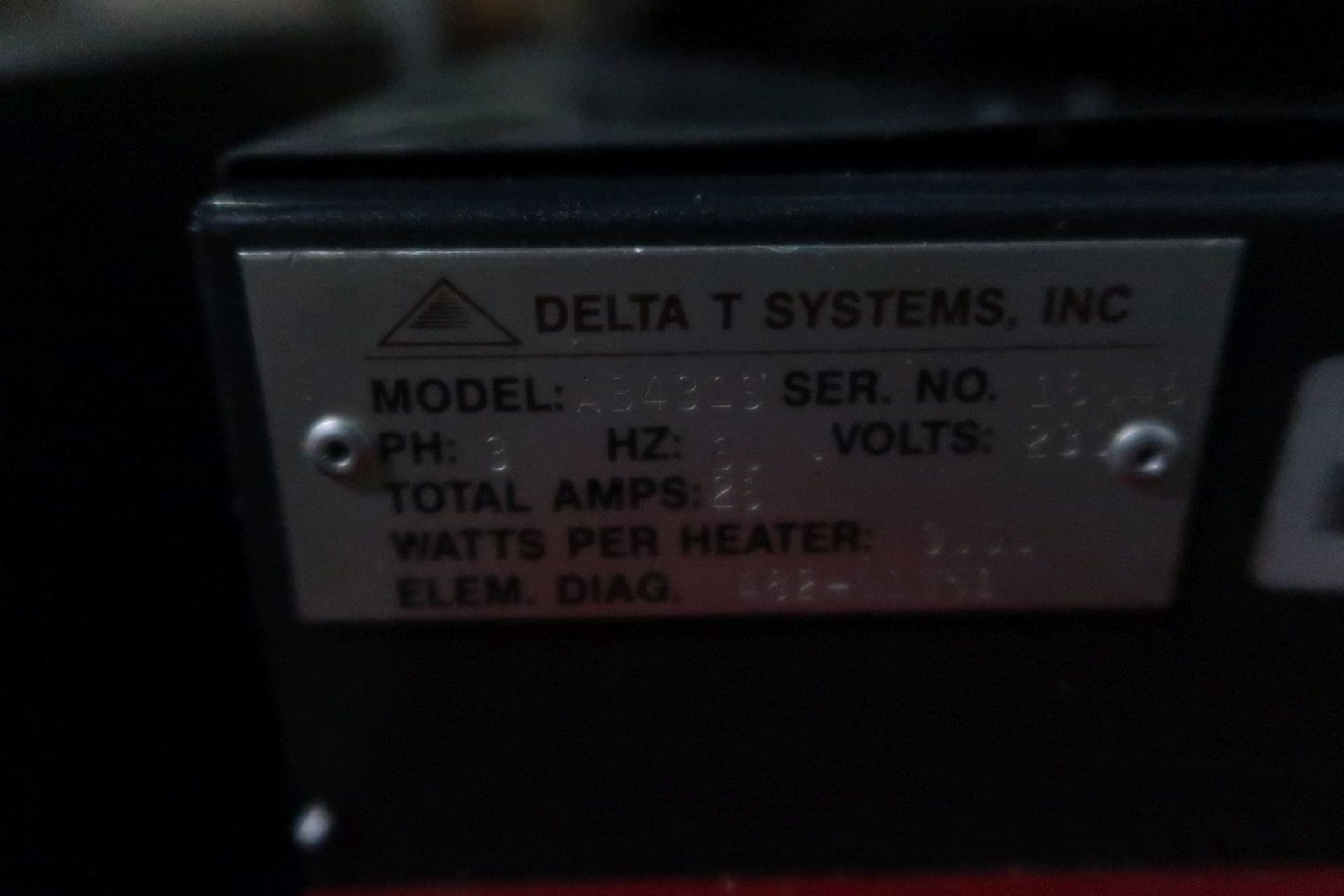 DELTA T SYSTEMS MODEL AB431S TEMPERATURE CONTROLLER; S/N 16846 - Image 2 of 2