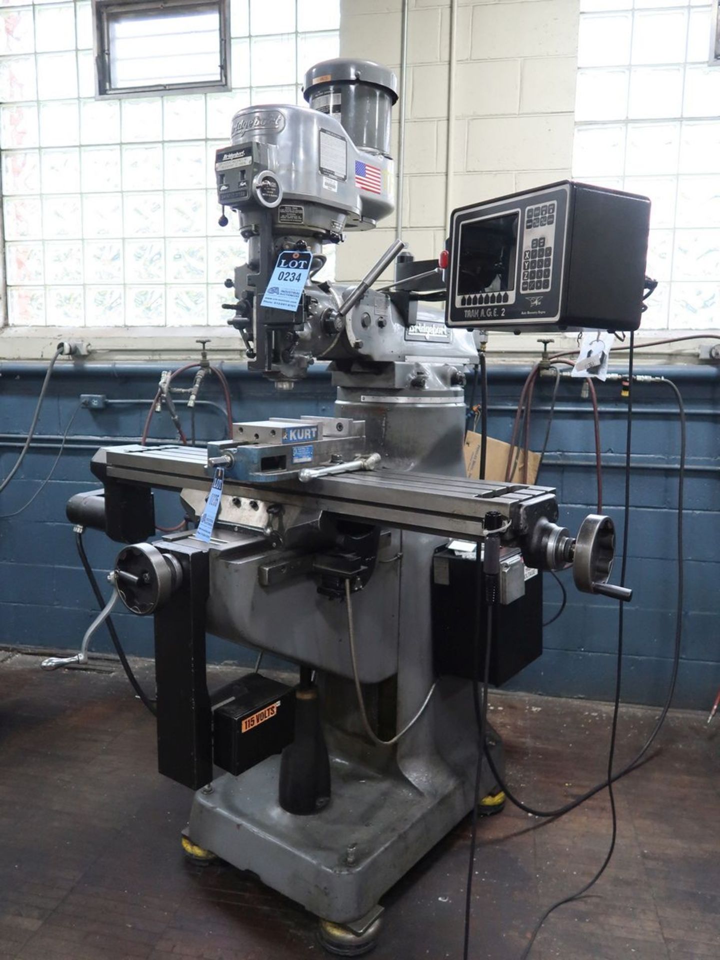 2-HP BRIDGEPORT PROTO-TRAK CNC VERTICAL MILLING MACHINE; S/N 265081, W/ SWI TRAK A.G.E. 2 CONTROL - Image 2 of 8