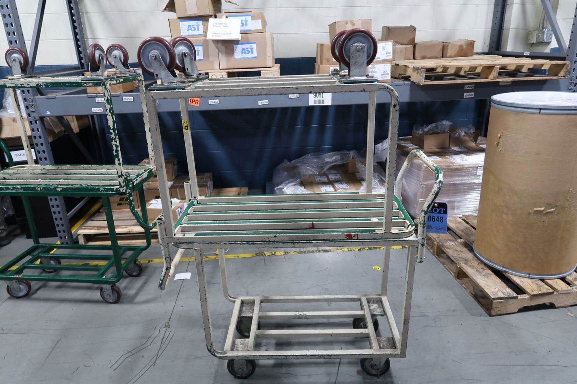 16" X 32" STEEL PARTS CARTS