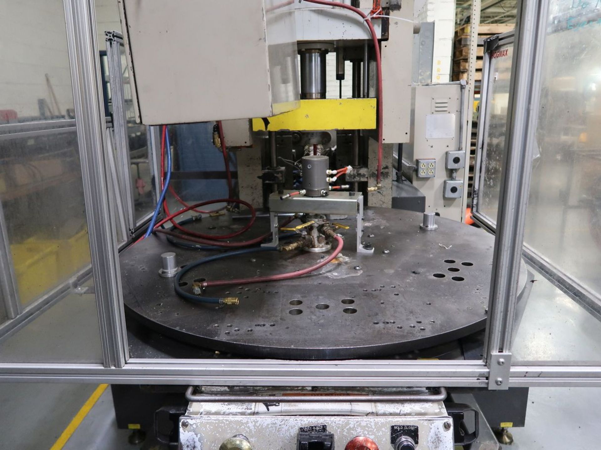 90-TON X 4.44-OZ. AUTOJECTORS HCR-90 ROTARY TABLE VERTICAL PLASTIC INJECTION MOLDING (1998) - Image 7 of 16