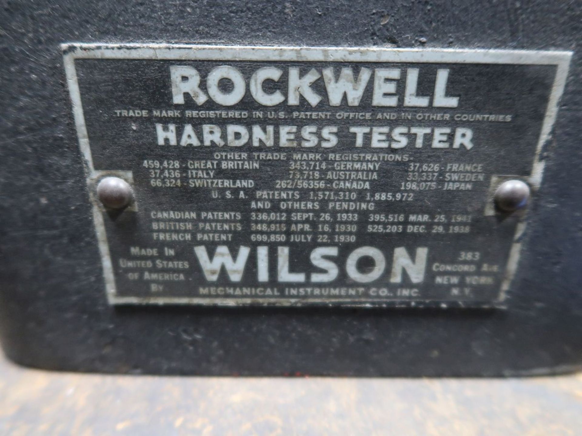 ROCKWELL MODEL 3JR HARDNESS TESTER - Image 4 of 4