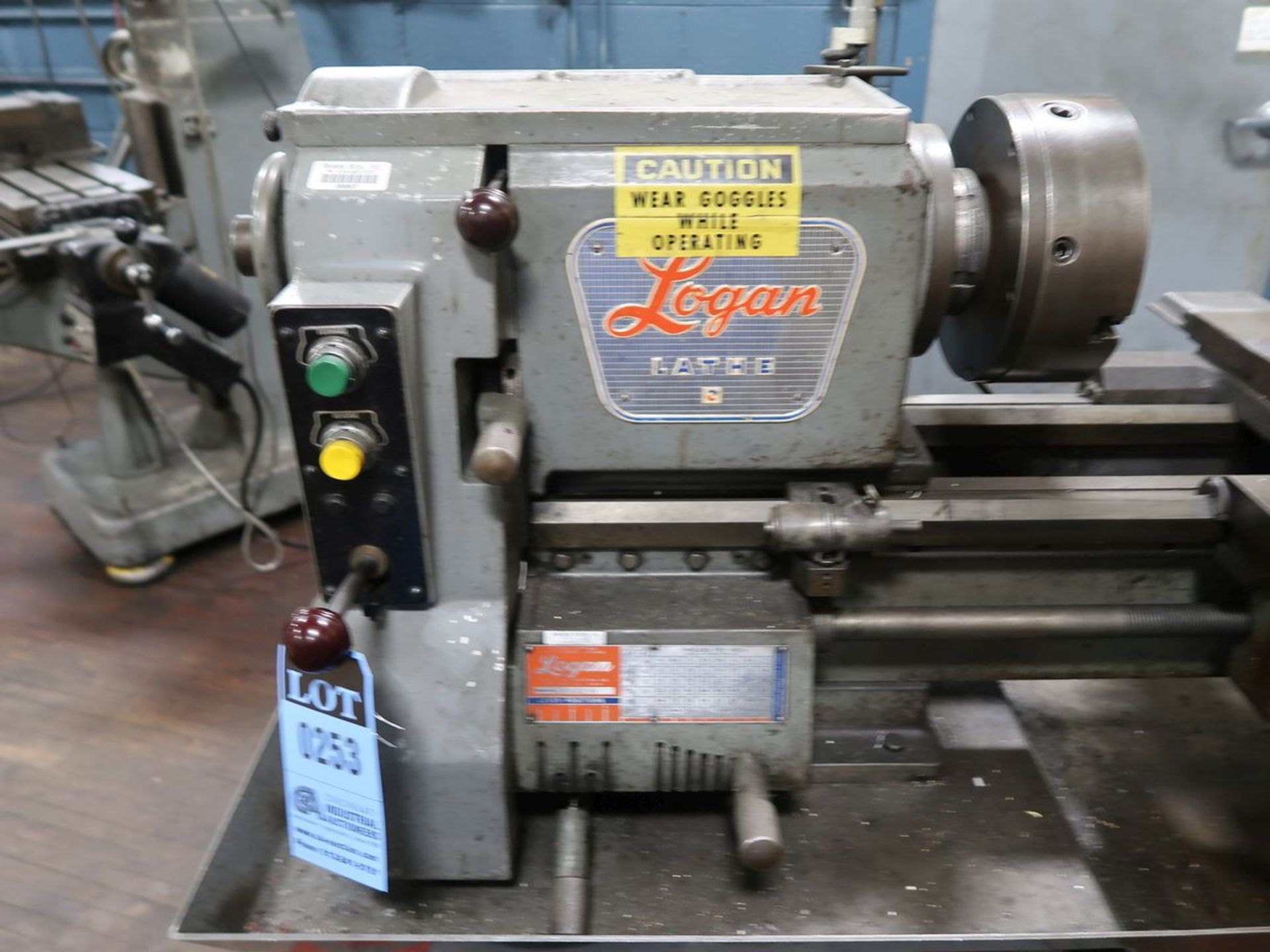 15" X 40" LOGAN MODEL 6561H ENGINE LATHE; S/N 83386, 10" 3-JAW CHUCK - Image 7 of 8