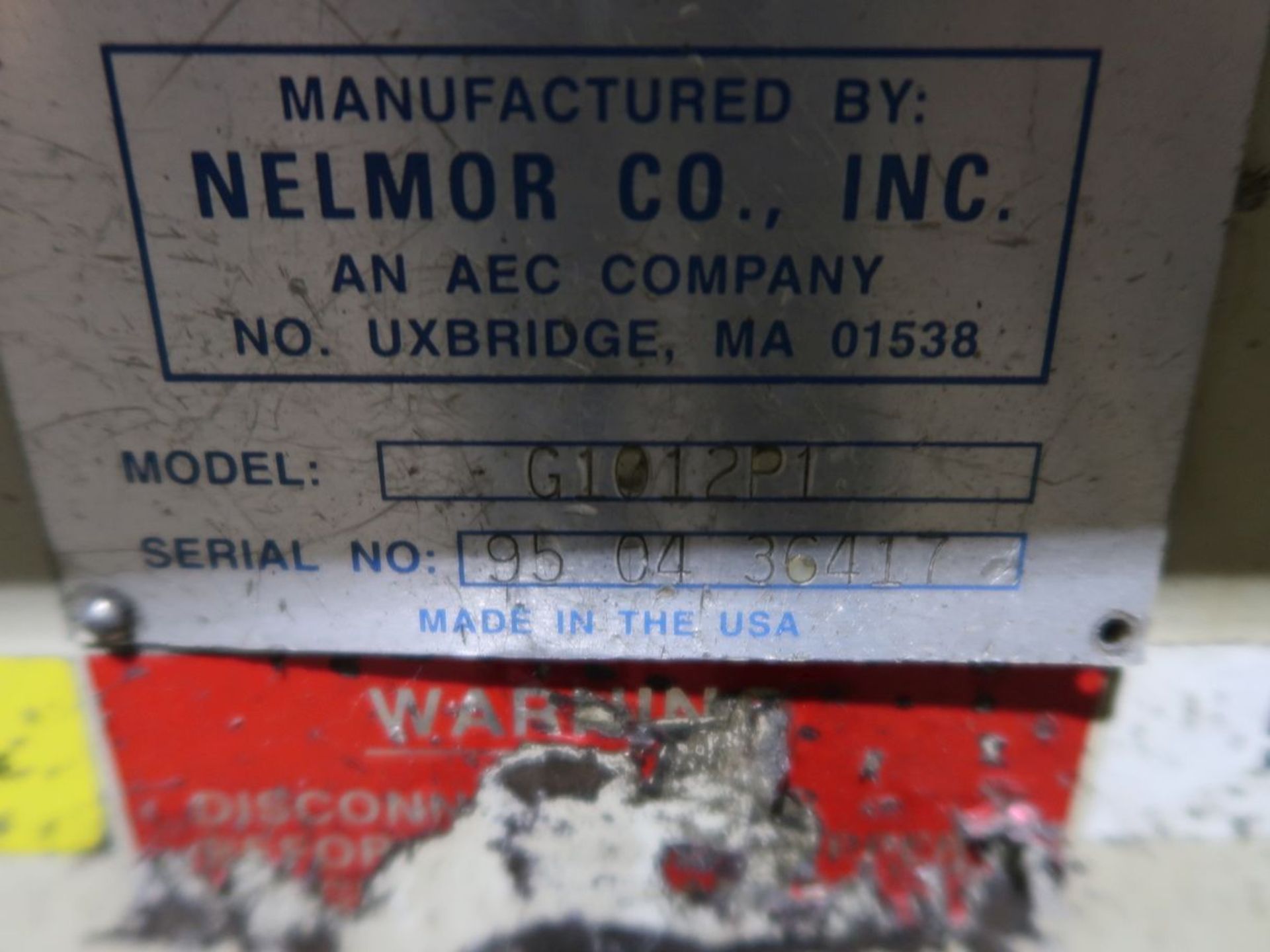 7.5-HP NELMOR MODEL G1012P1 GRANULATOR; S/N 950436417 - Image 4 of 4