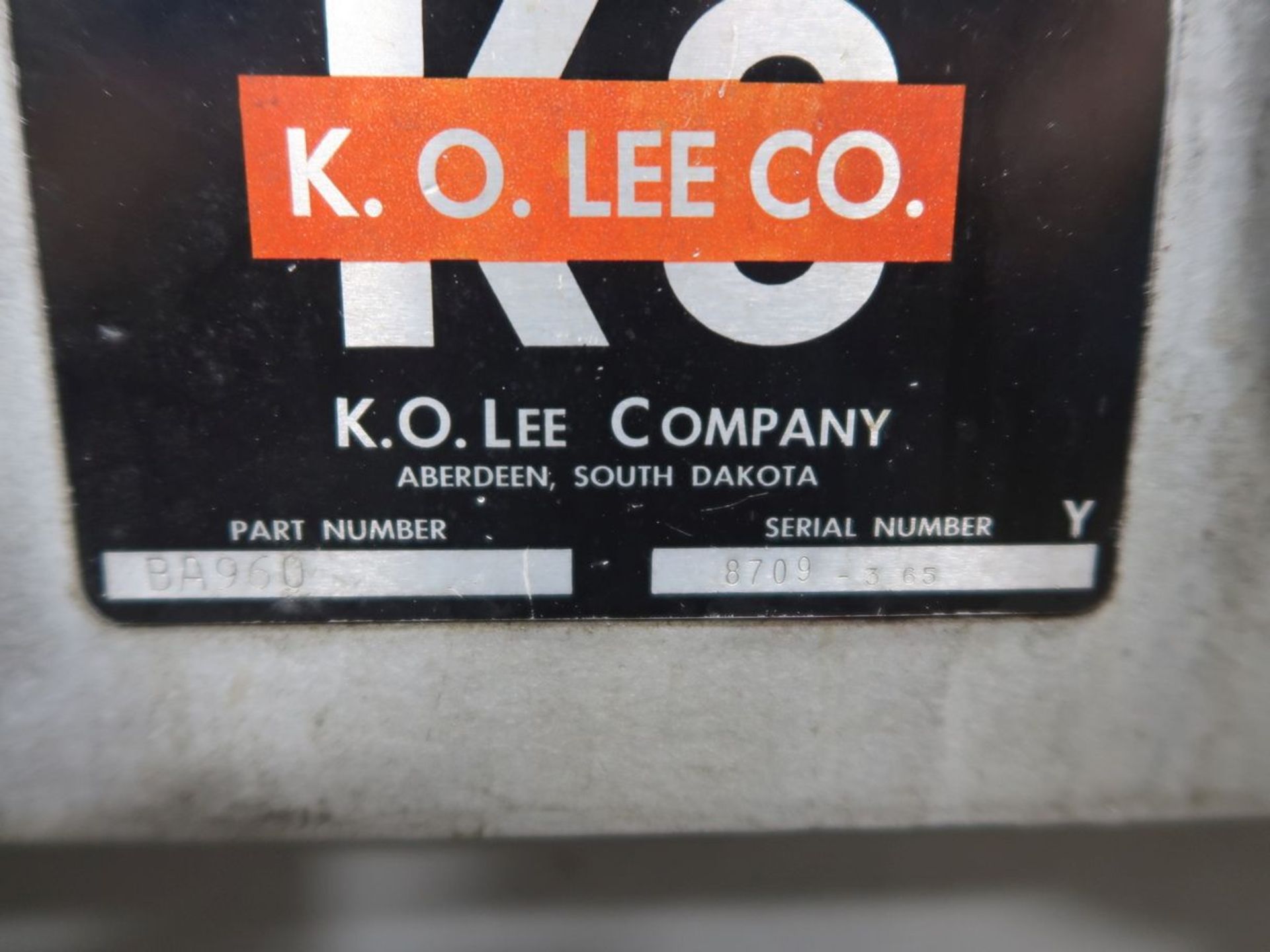 K.O. LEE UNIVERSAL GRINDER - Image 9 of 9