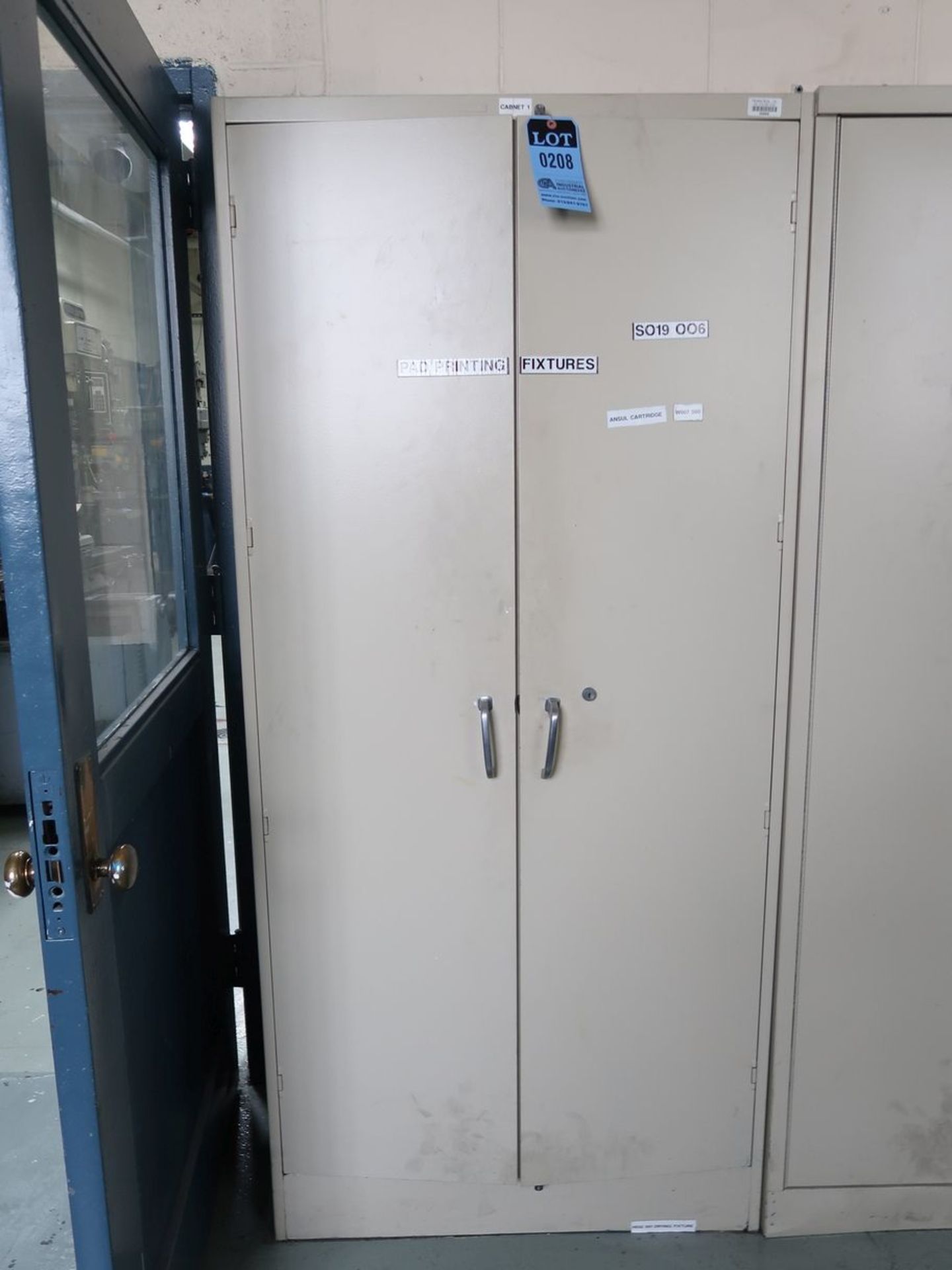 2-DOOR CABINETS WITH PAD PRINTER SUPPLIES