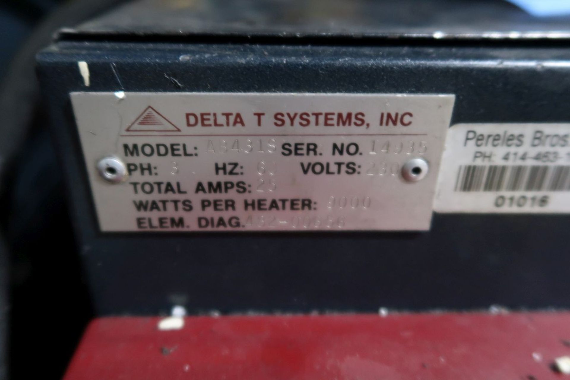 DELTA T SYSTEMS MODEL AB431S TEMPERATURE CONTROLLER; S/N 14935 - Image 2 of 2