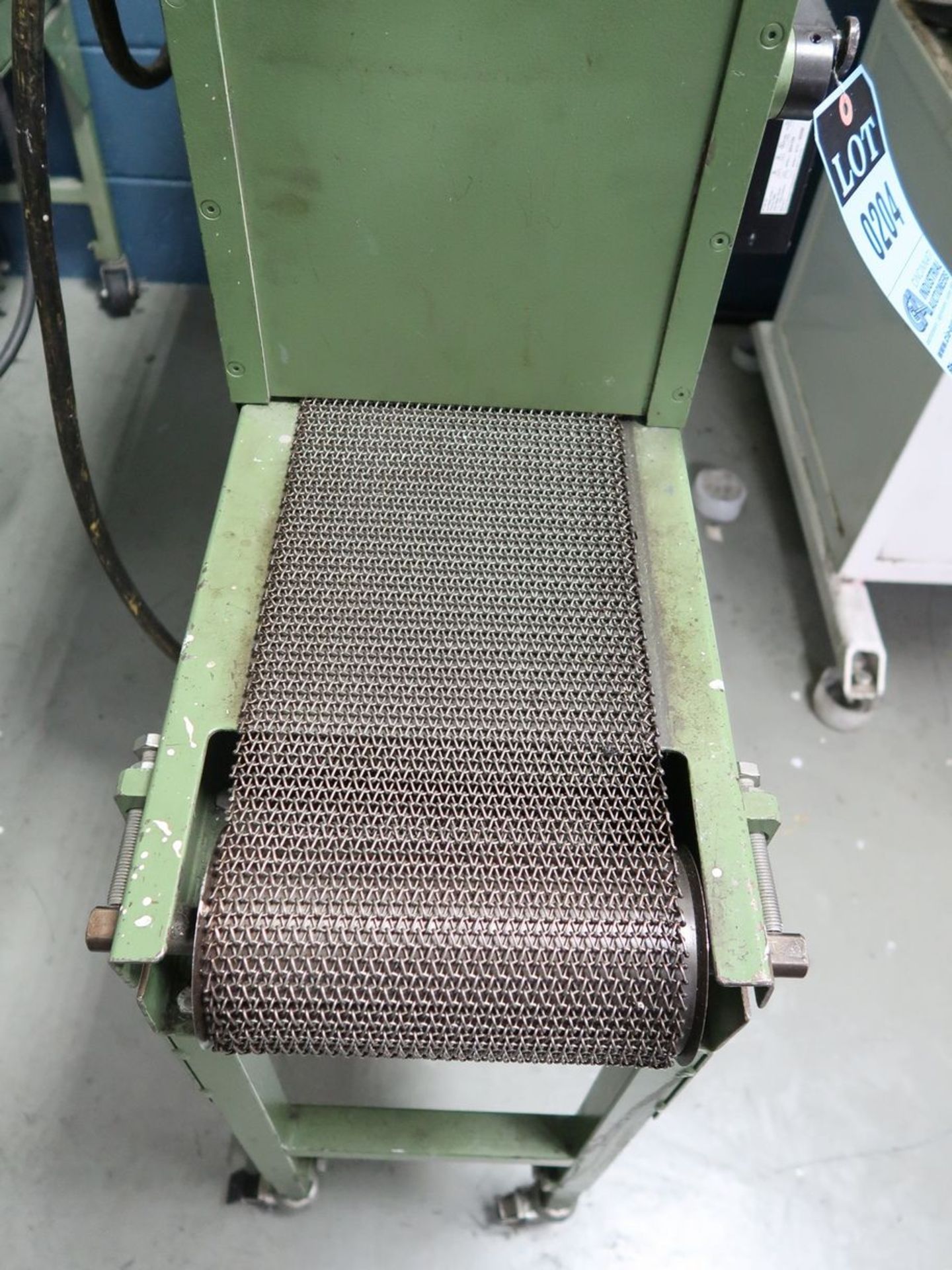 8" WIDE X 60" X 7" HIGH TEMP PRINT HEAT TUNNEL, STEEL MESH CONVEYOR - Image 2 of 4